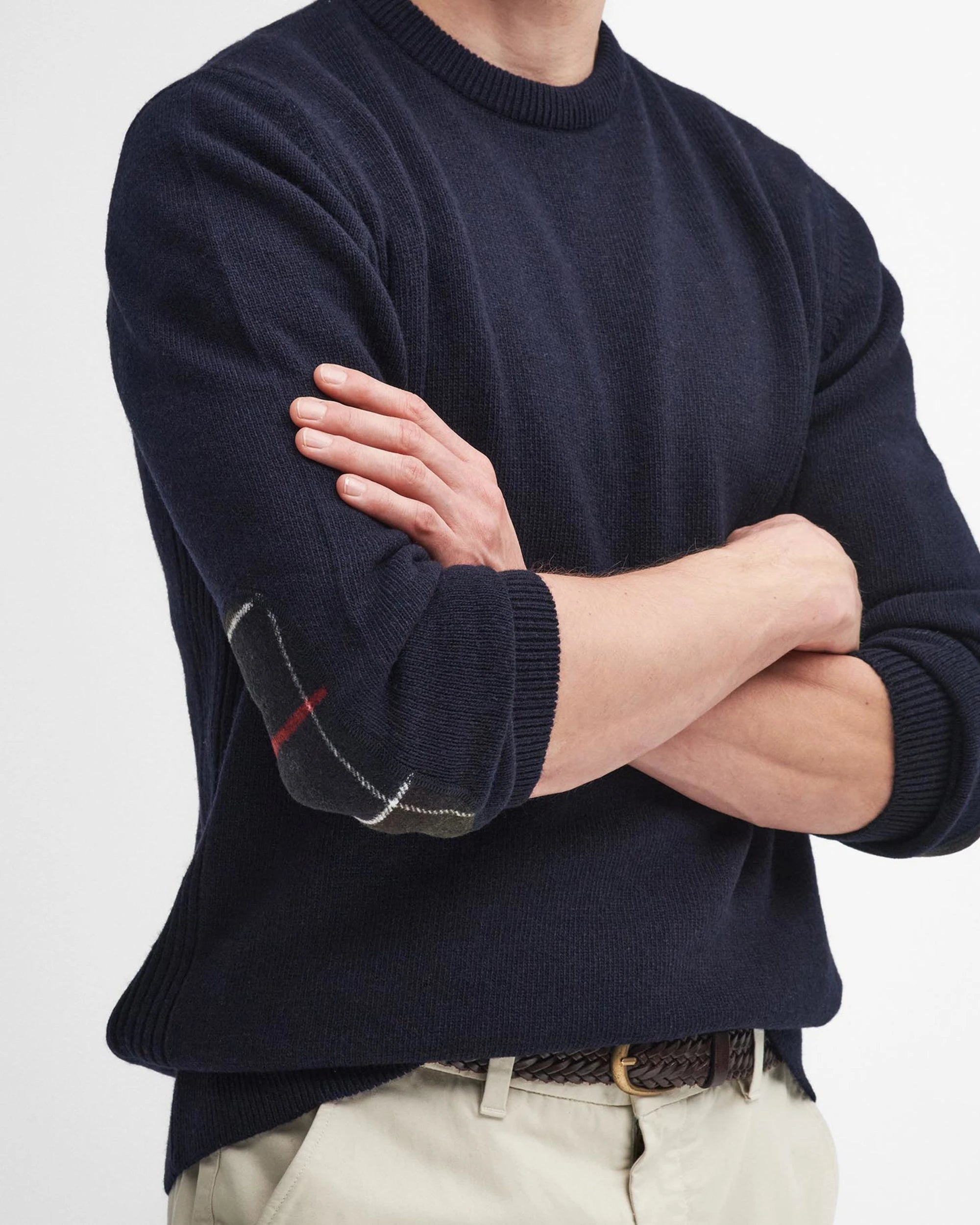 Holden Crew Neck Sweater AW25 Barbour - Navy