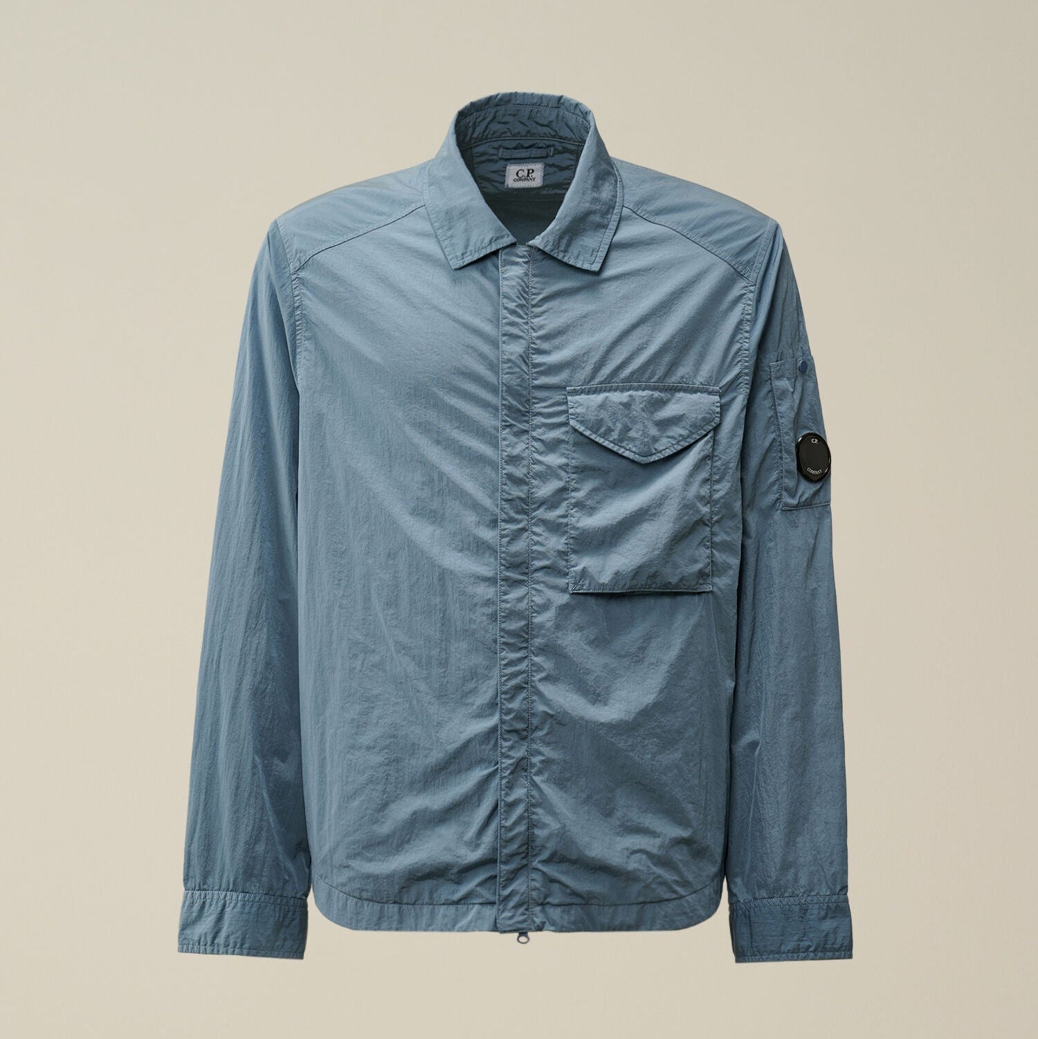 Chrome-R Full Zip Overshirt C.P. Company® - India Ink Grey