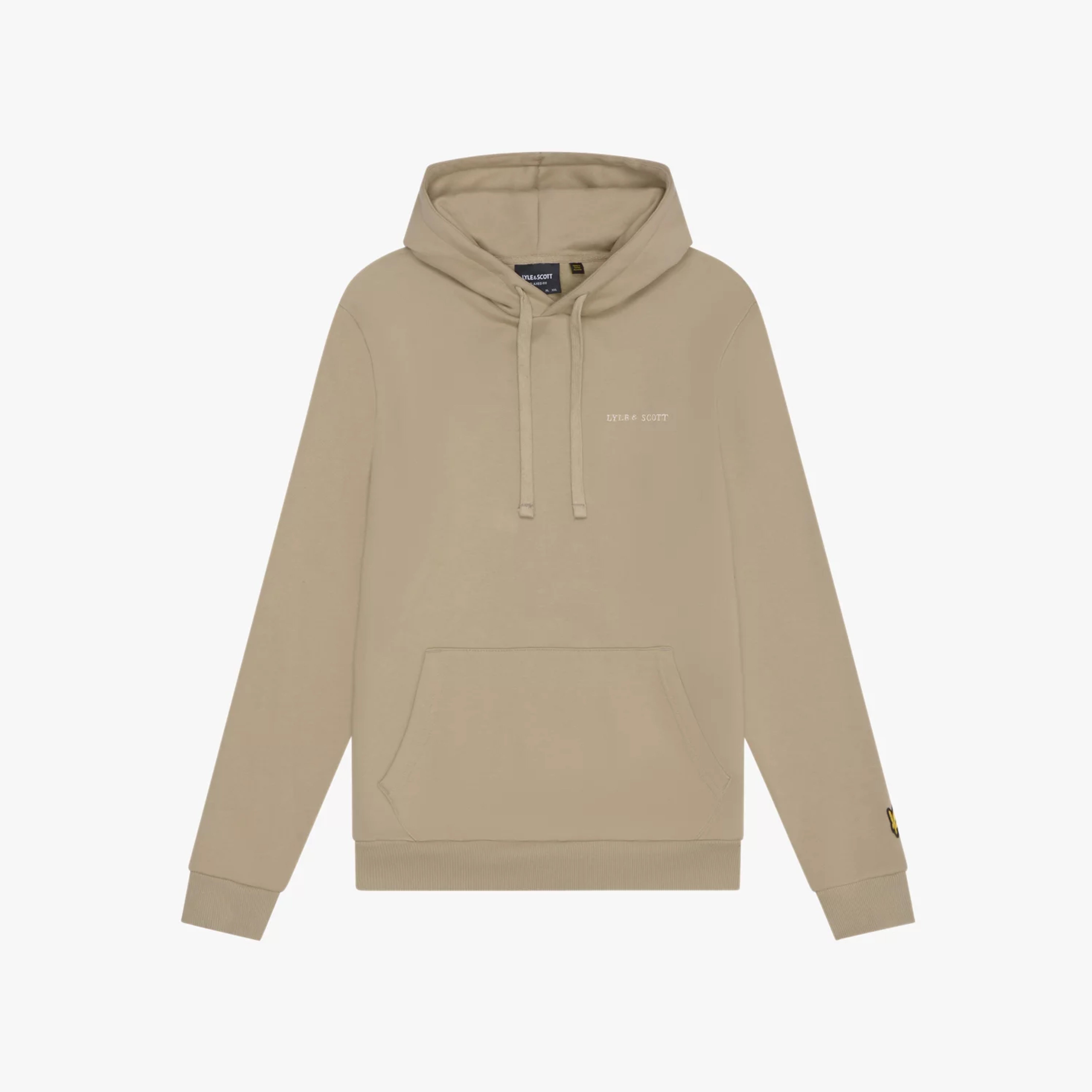 Embroidered Hoodie Lyle & Scott - Dried Sage / Cove