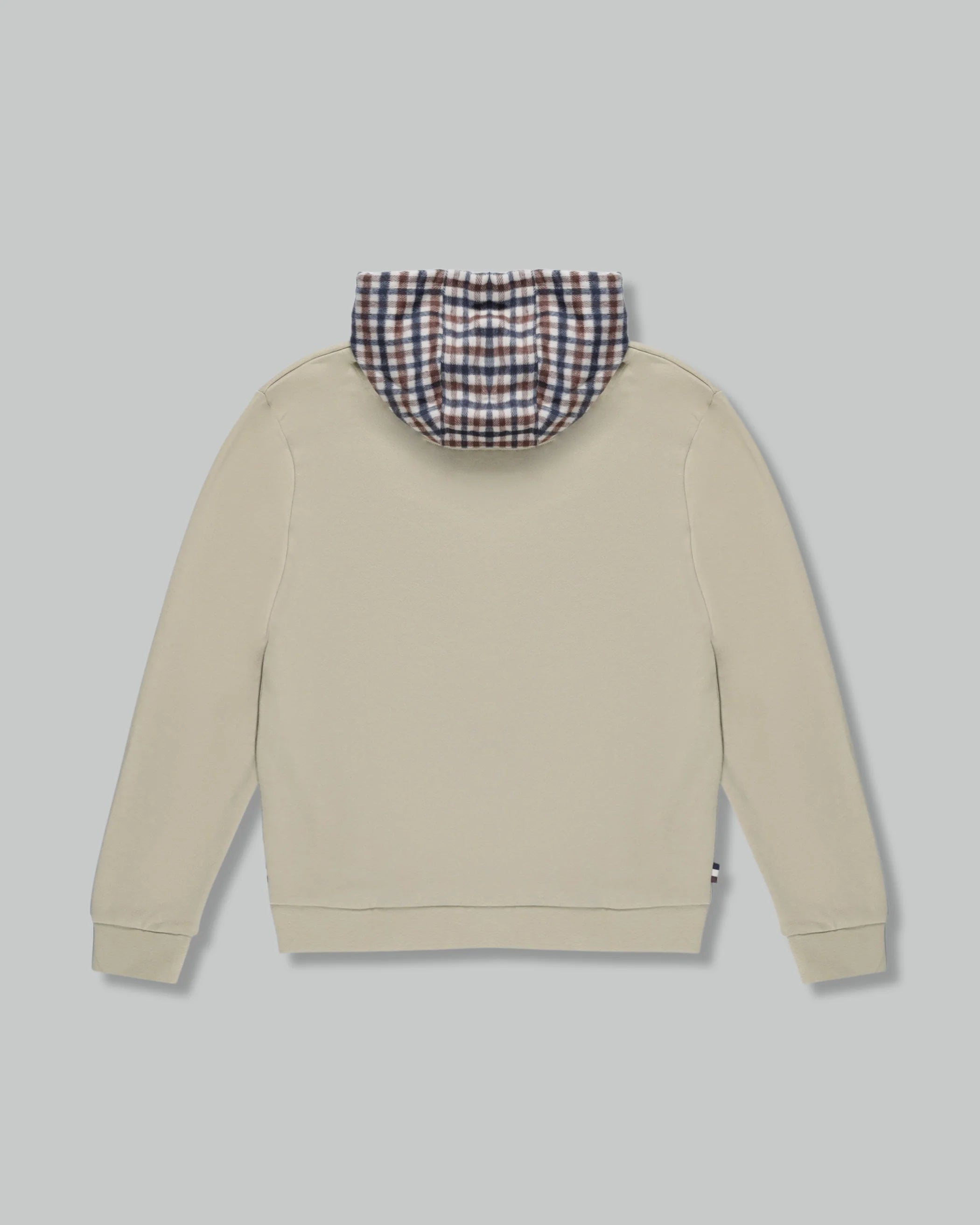 Active Club Check Merino Hoodie Aquascutum - Beige