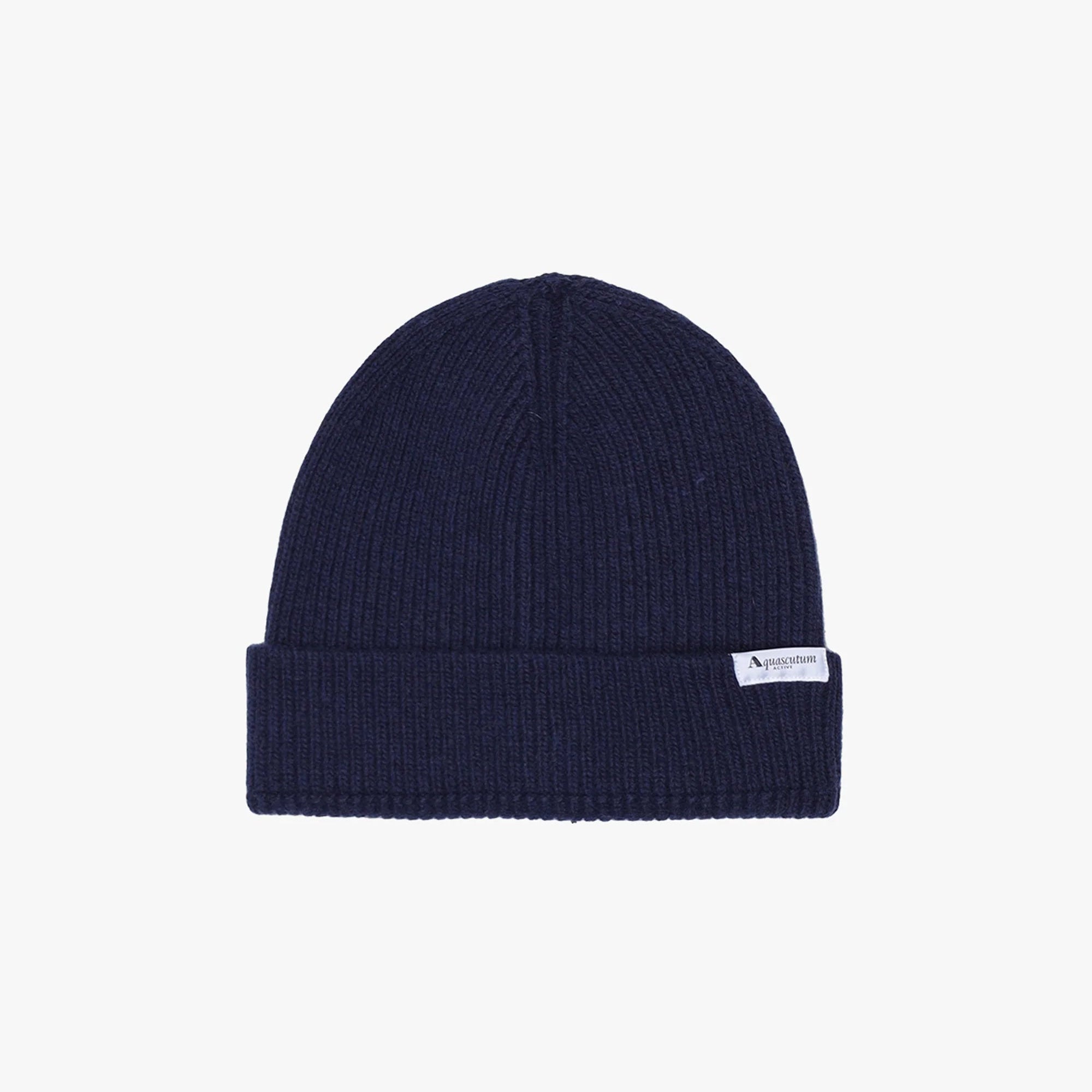 Side Label Beanie Aquascutum AW25 -  Navy