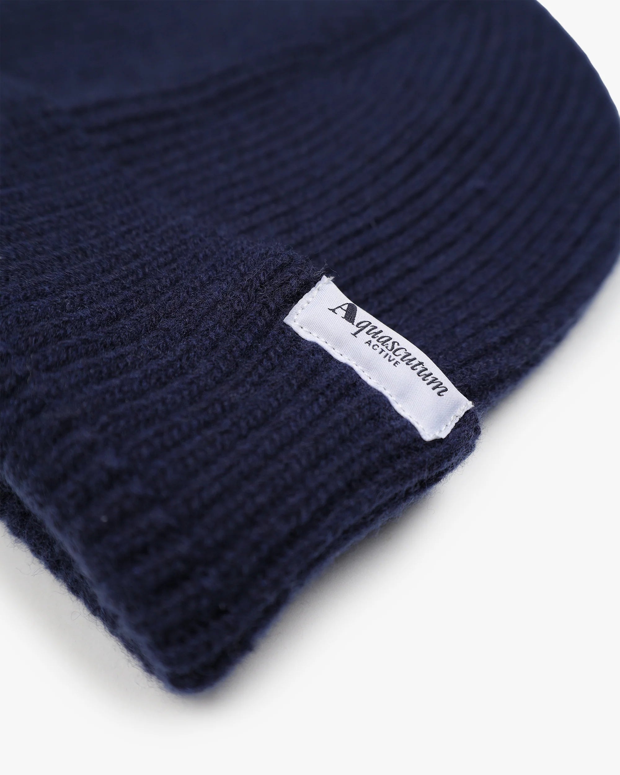 Side Label Beanie Aquascutum AW25 -  Navy