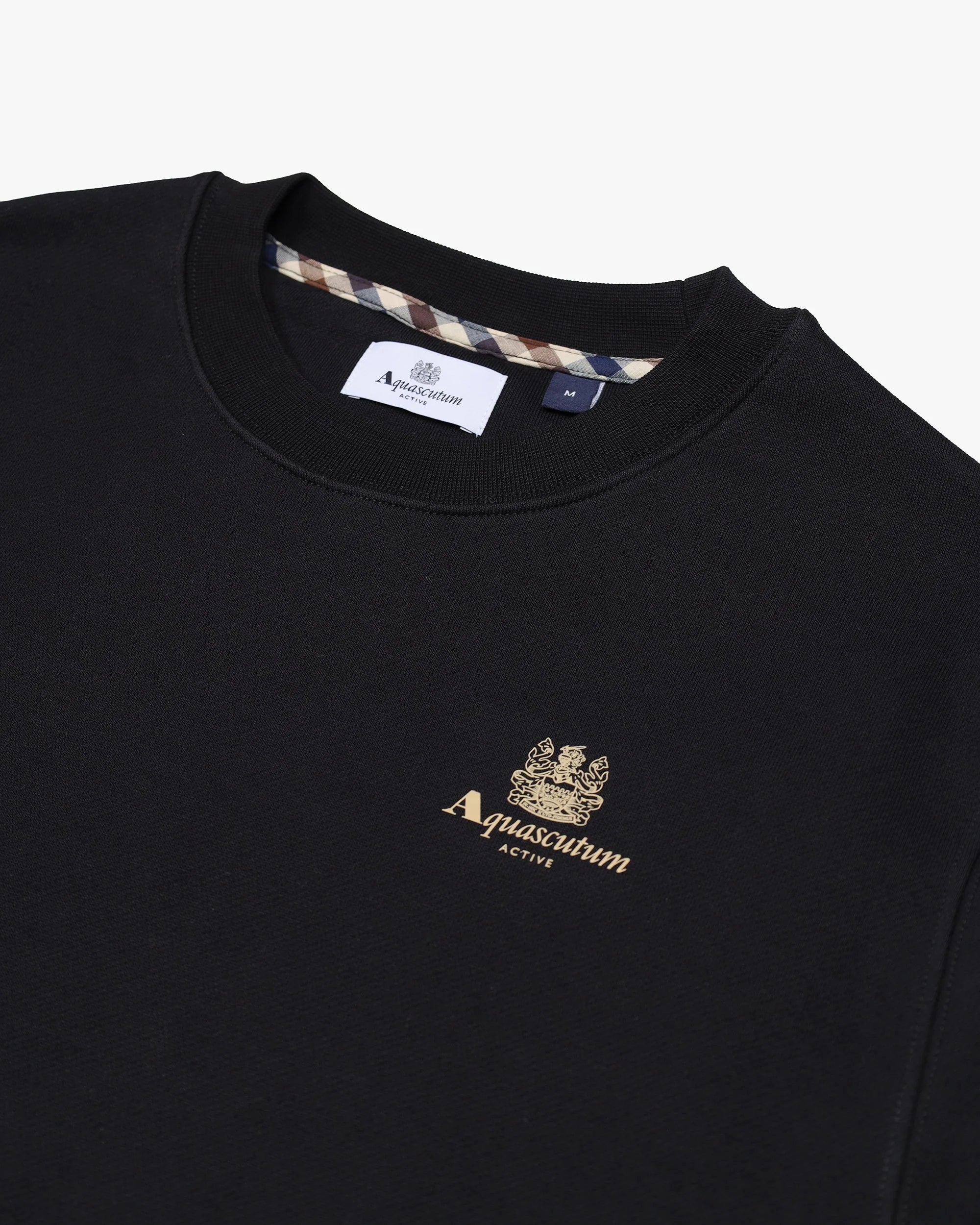 Small Logo Crew Neck Aquascutum AW25 - Black