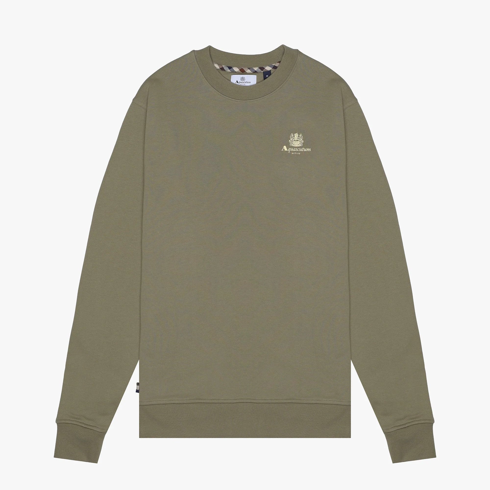 Small Logo Crew Neck Aquascutum AW25 - Ivy Green
