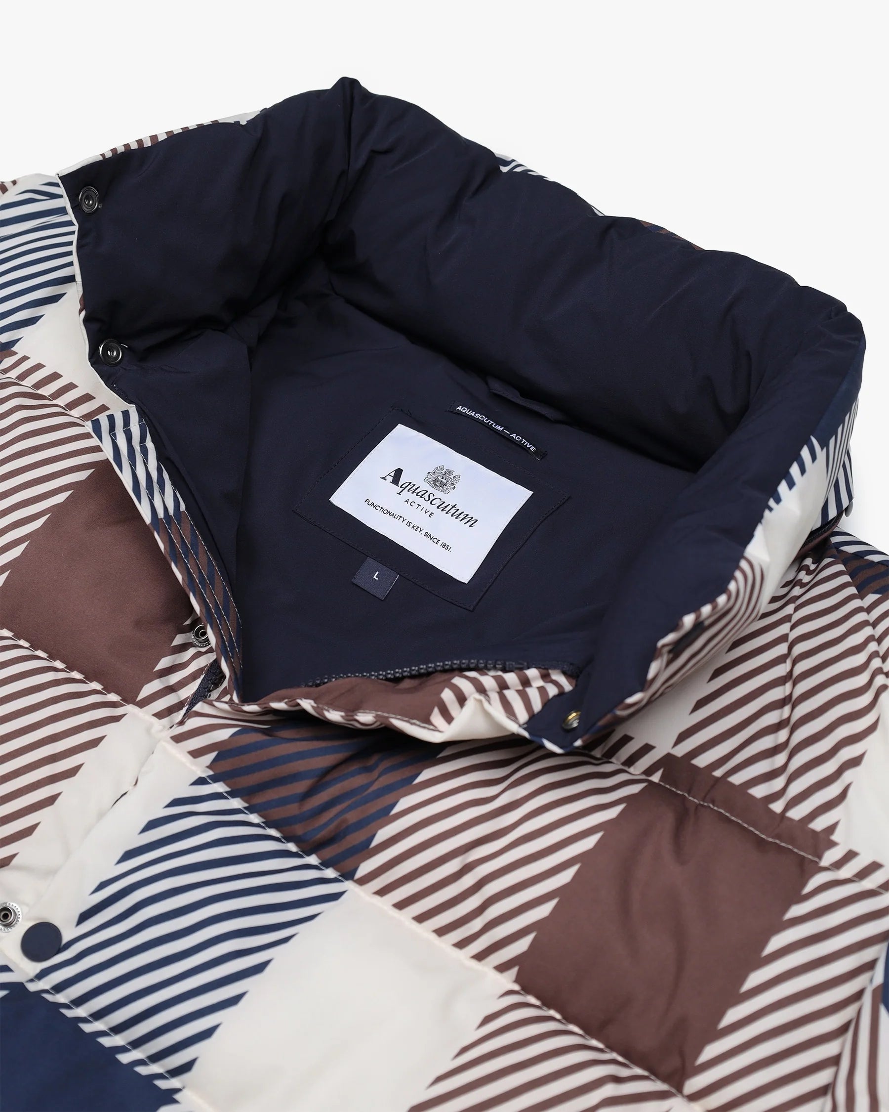 SP Puffer Jacket Aquascutum AW25 - Jumbo Check
