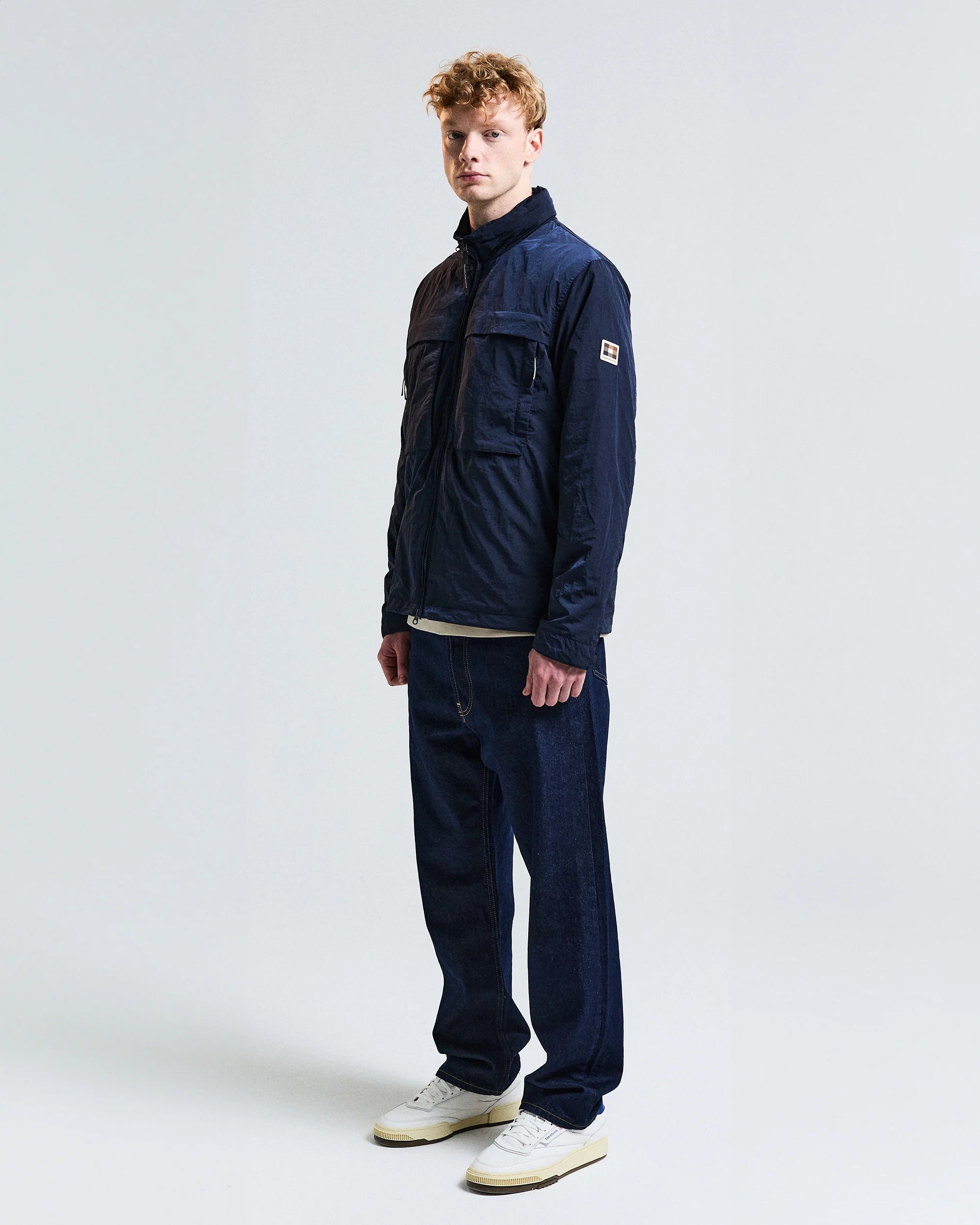Lamina Mock Neck Jacket Aquascutum - Navy