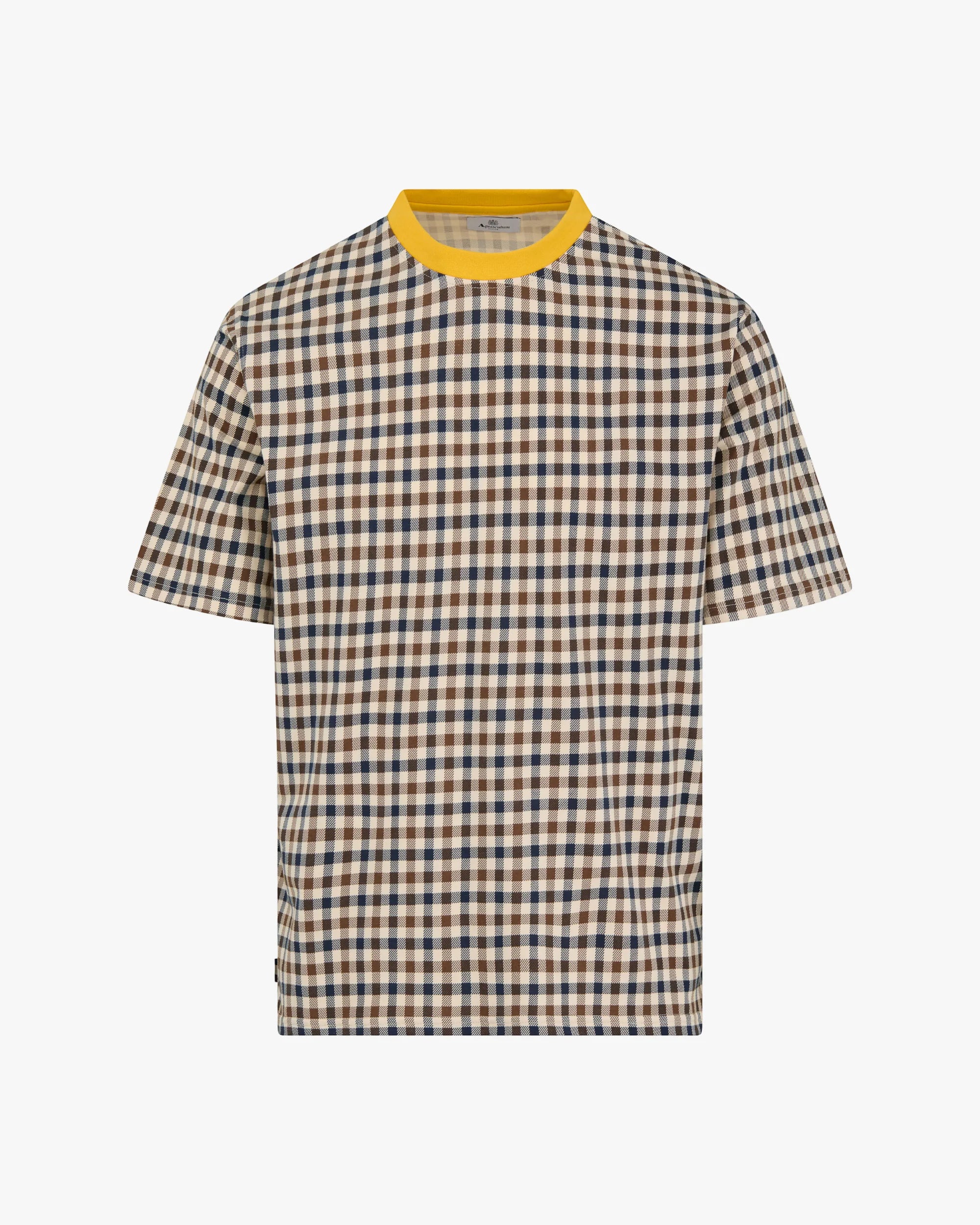 Club Check T-Shirt Aquascutum - Yellow
