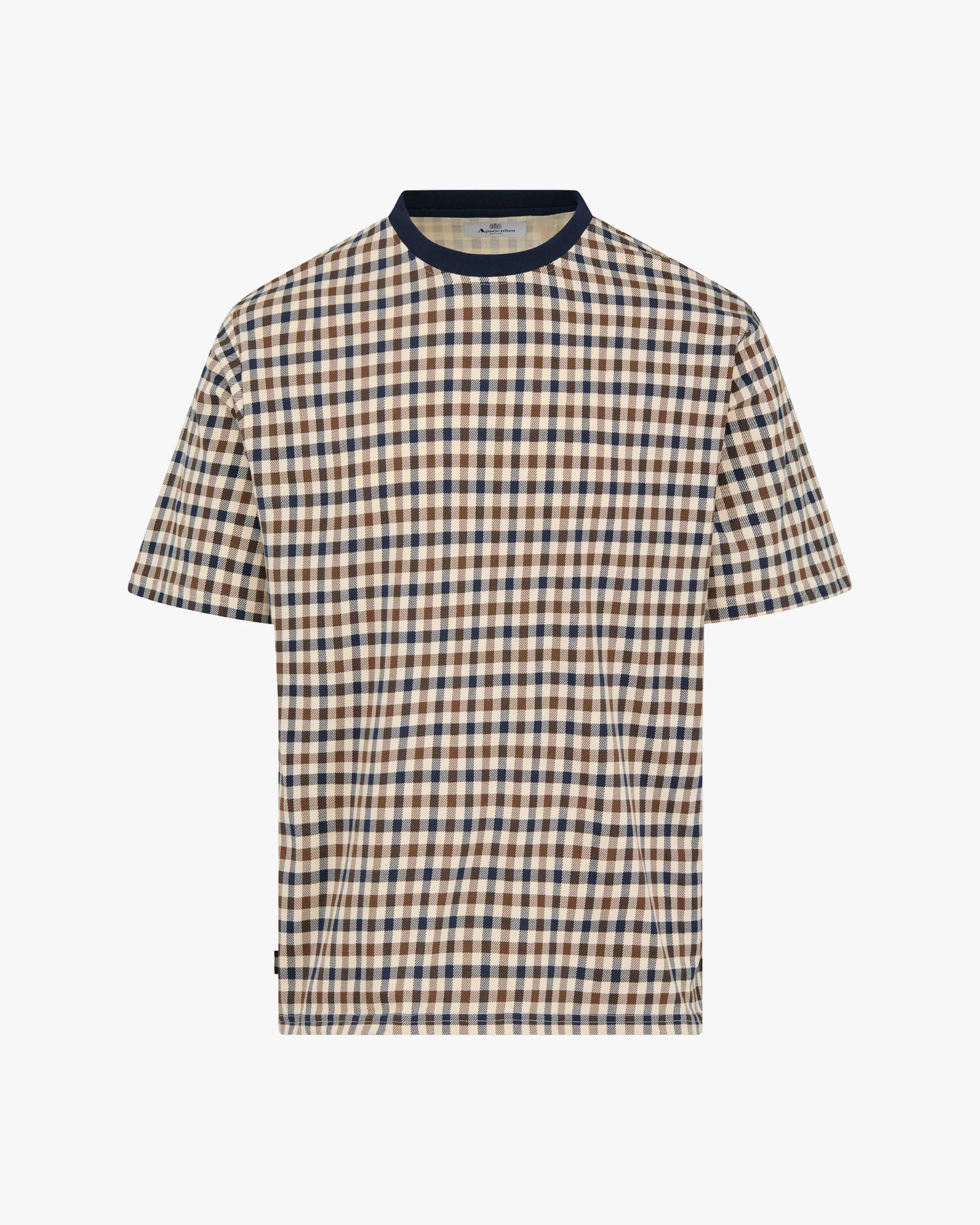 Club Check T-Shirt Aquascutum - Navy