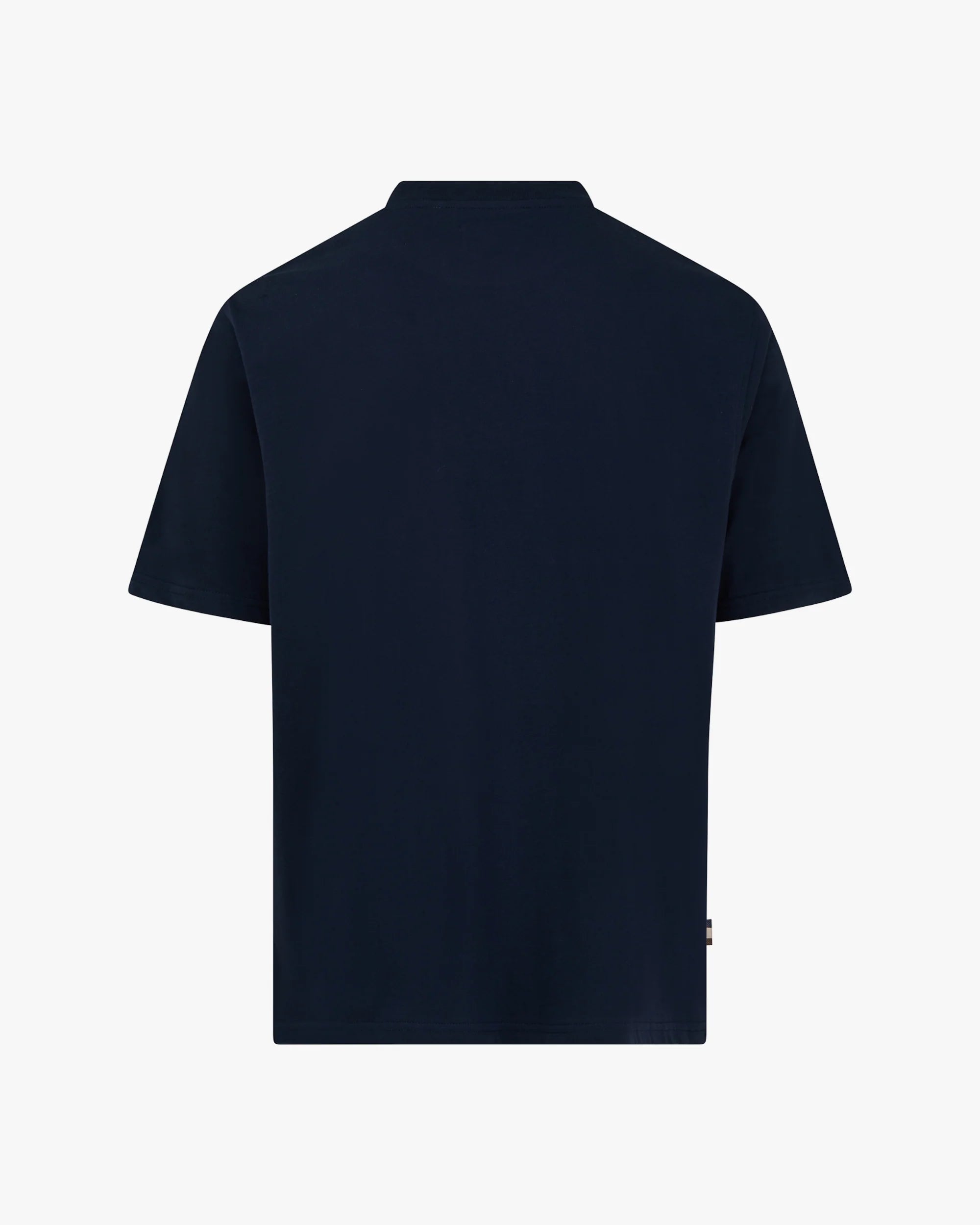 Club Check Panel T-Shirt Aquascutum - Navy
