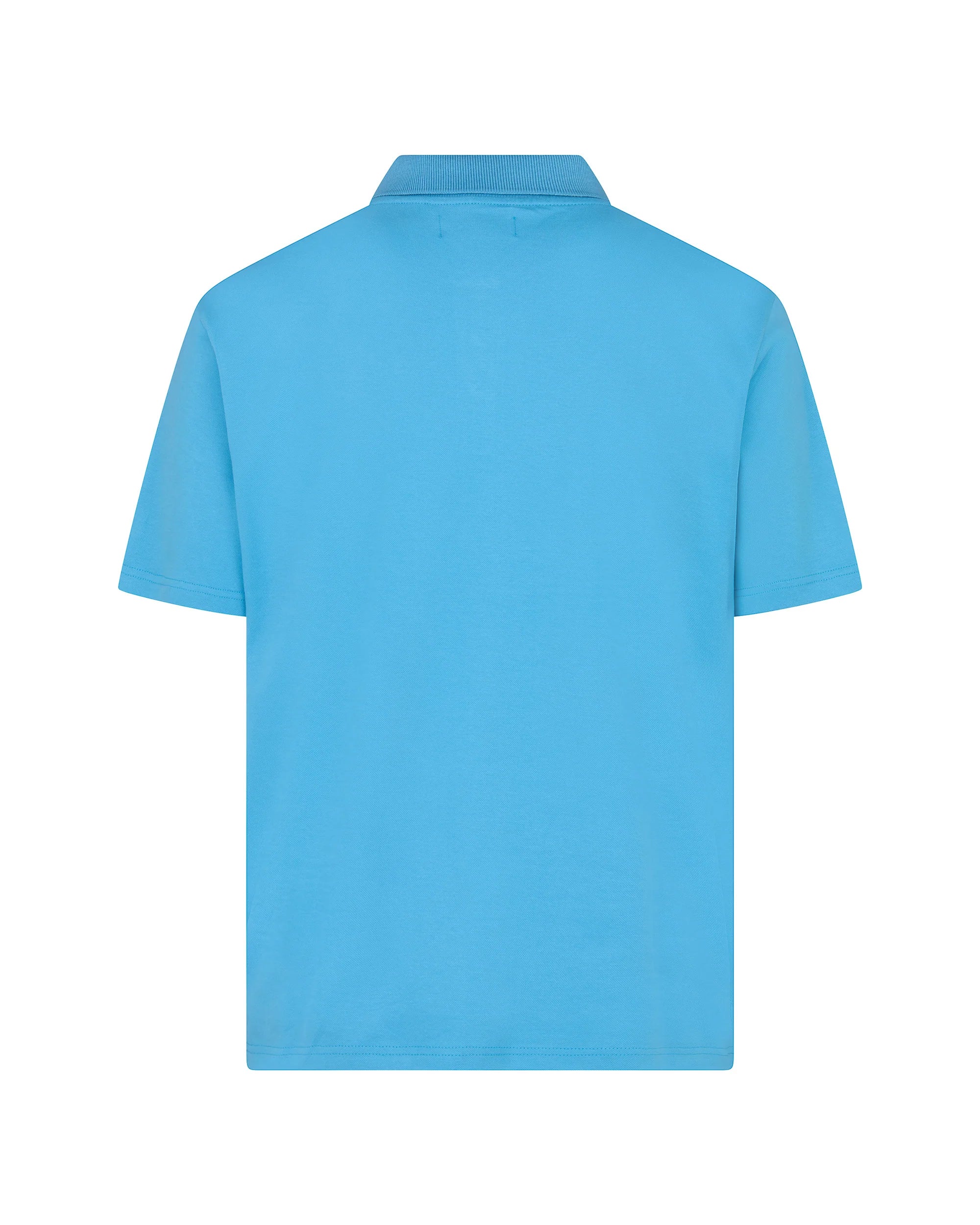 Stretch Piquet Badge Polo Aquascutum - Avio