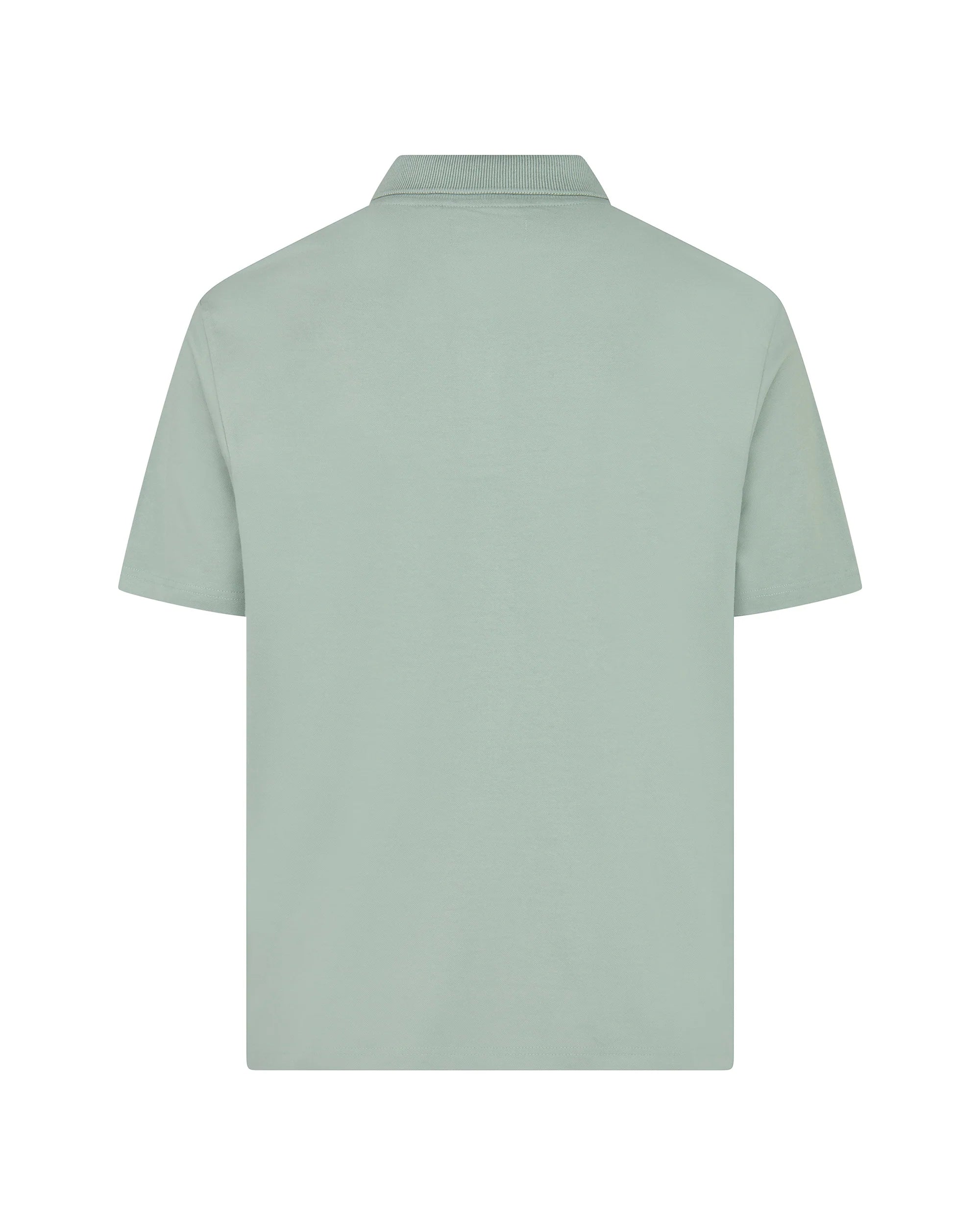 Stretch Piquet Badge Polo Aquascutum - Salvia