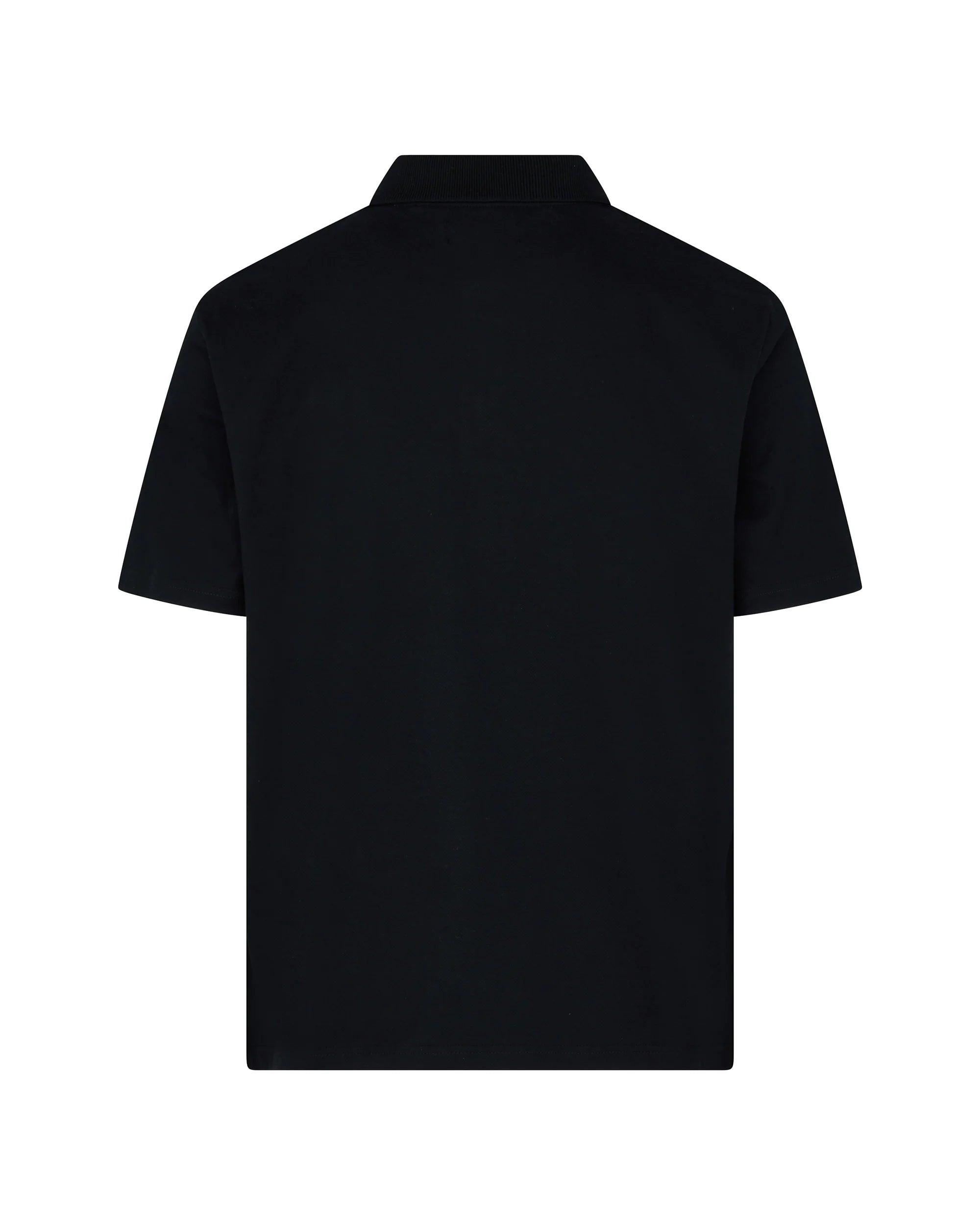 Stretch Piquet Badge Polo Aquascutum - Black