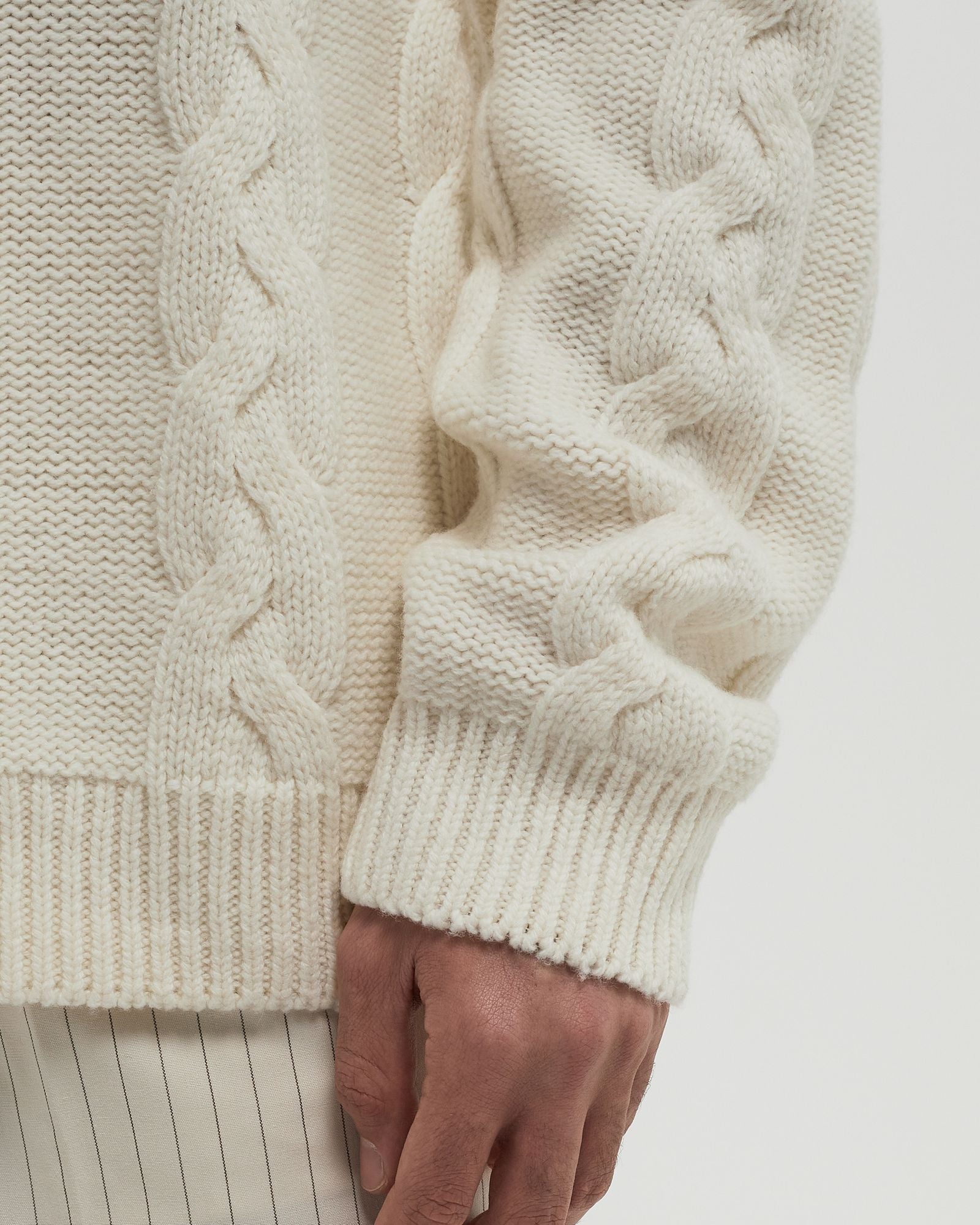 FP Chunky Cable Knit Jumper Fred Perry - Ecru