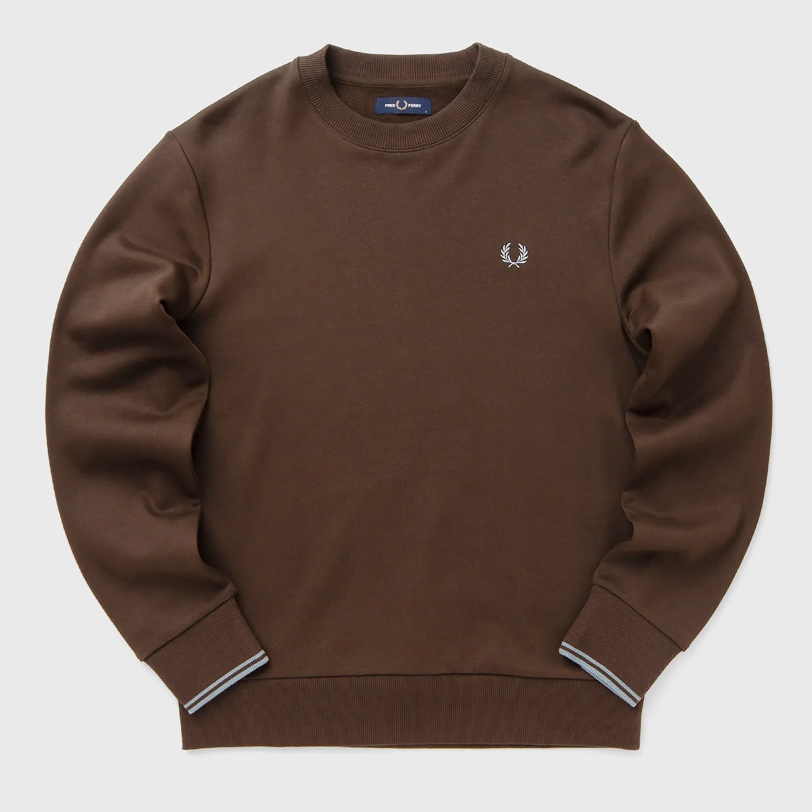 Crew Neck Sweatshirt Fred Perry AW25 - Burnt Tobacco