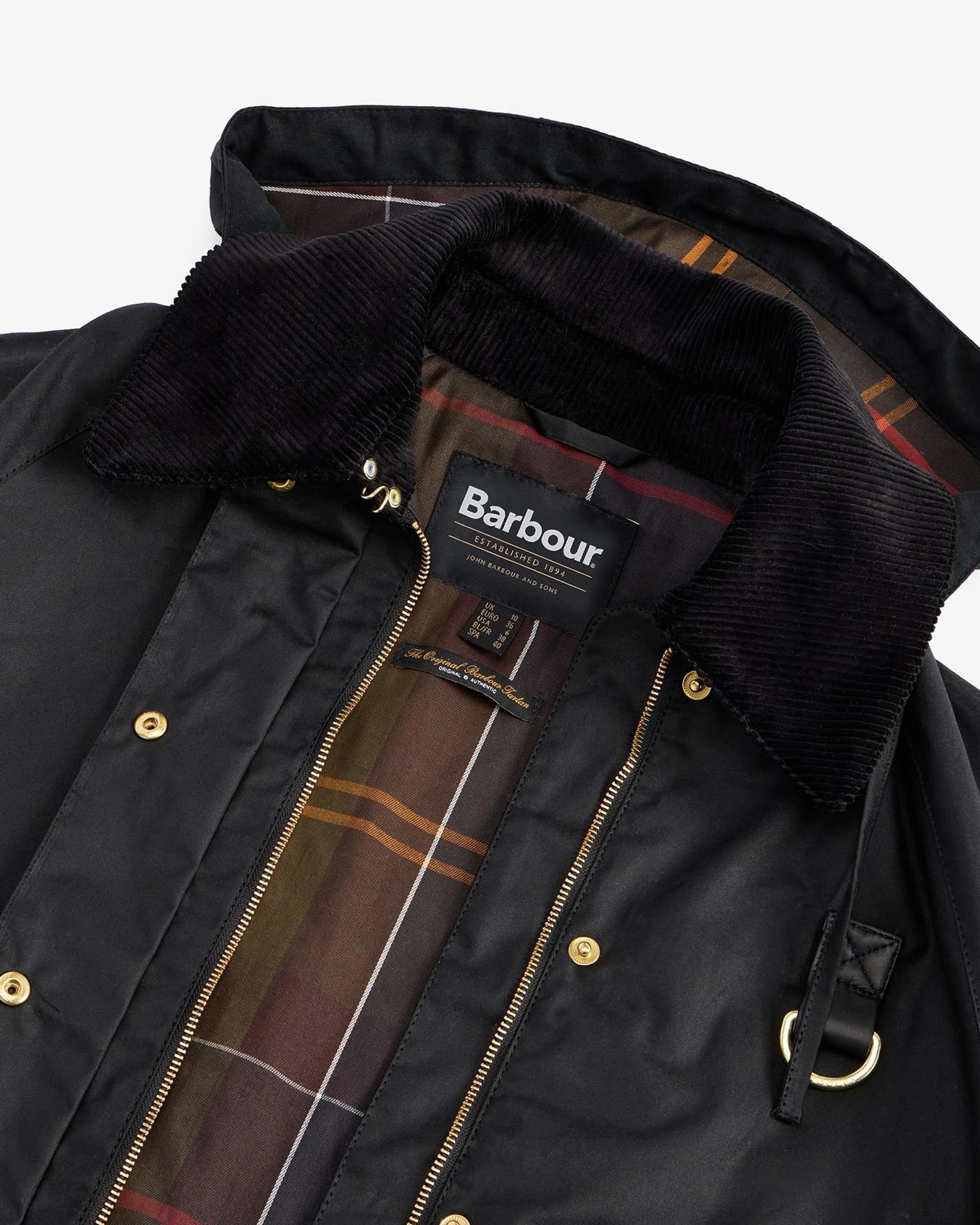 Reighton Wax AW25 Barbour - Black / Classic