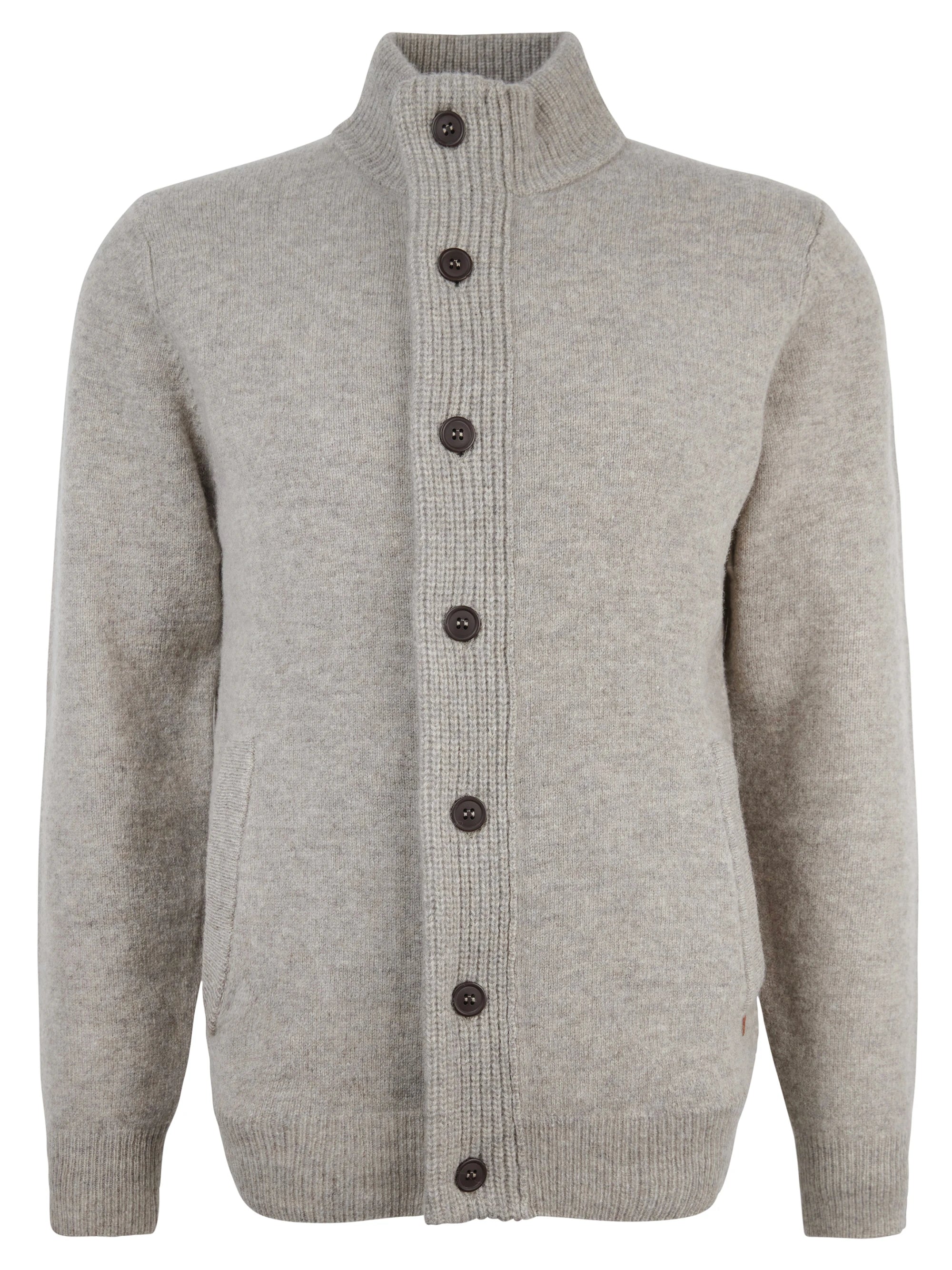 Essential Patch Zip Through AW25 Barbour - New Stone