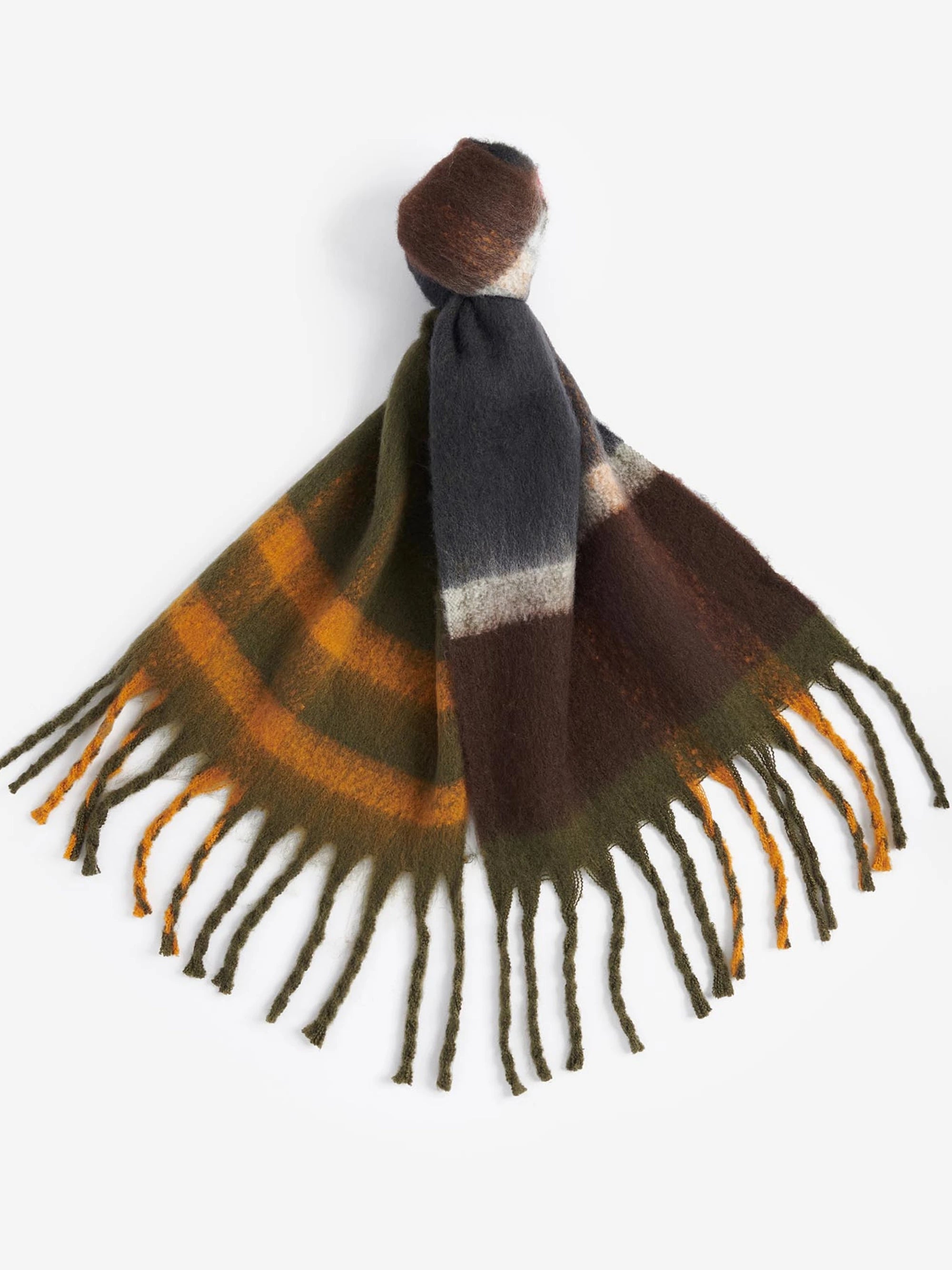 Isla Boucle Serape Scarf AW25 Barbour - Classic Tartan