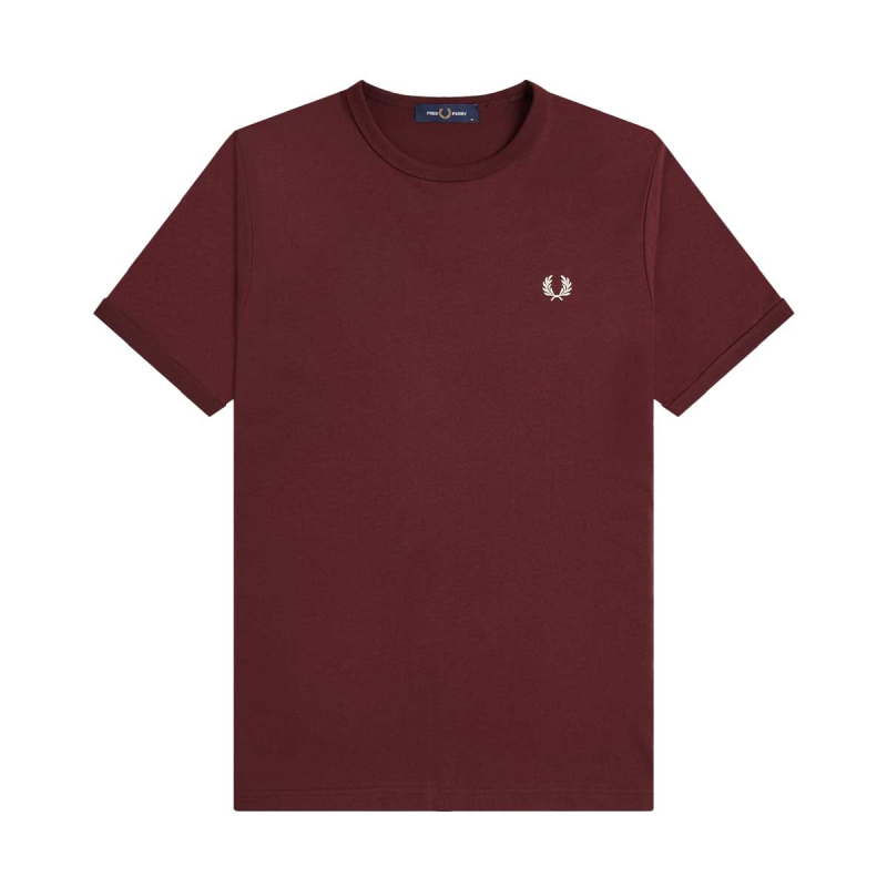Fred Perry Ringer T-Shirt - Oxblood