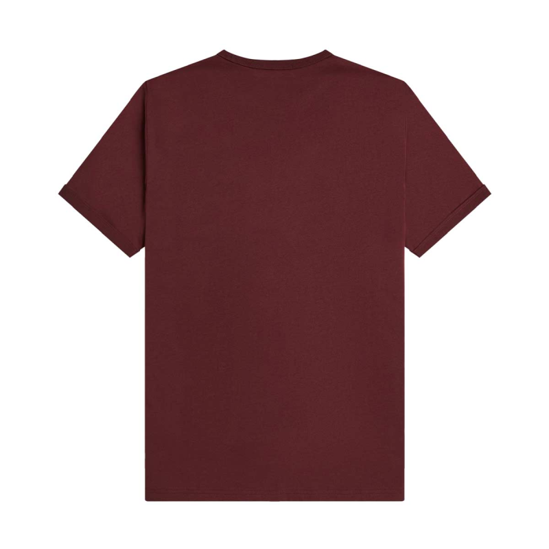 Fred Perry Ringer T-Shirt - Oxblood