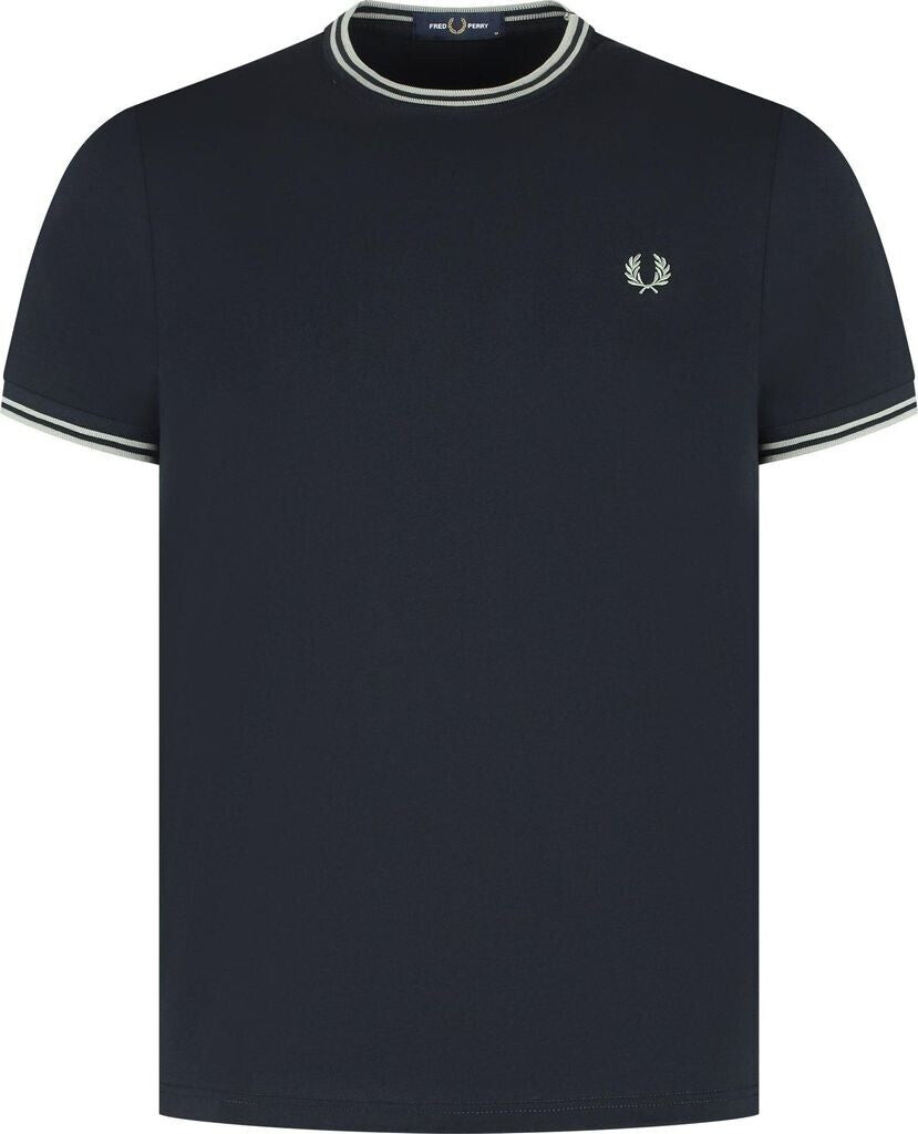 Fred Perry Twin Tipped T-Shirt - Navy / Seagrass