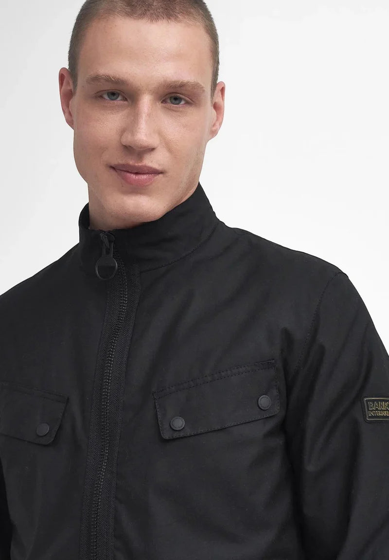 Re-Duke Wax Jacket Fw24 Barbour International - Black