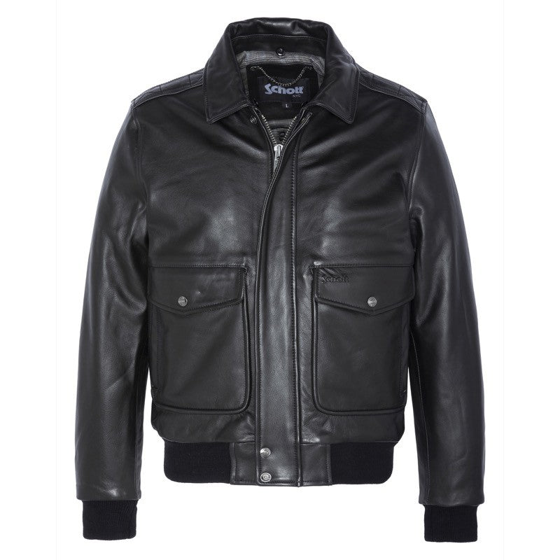 LC5331X Leather Jacket Schott NYC AW25 - Black