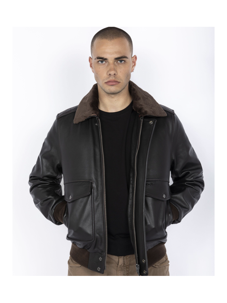 Leather Jacket LC 5331X Schott NYC - Brown