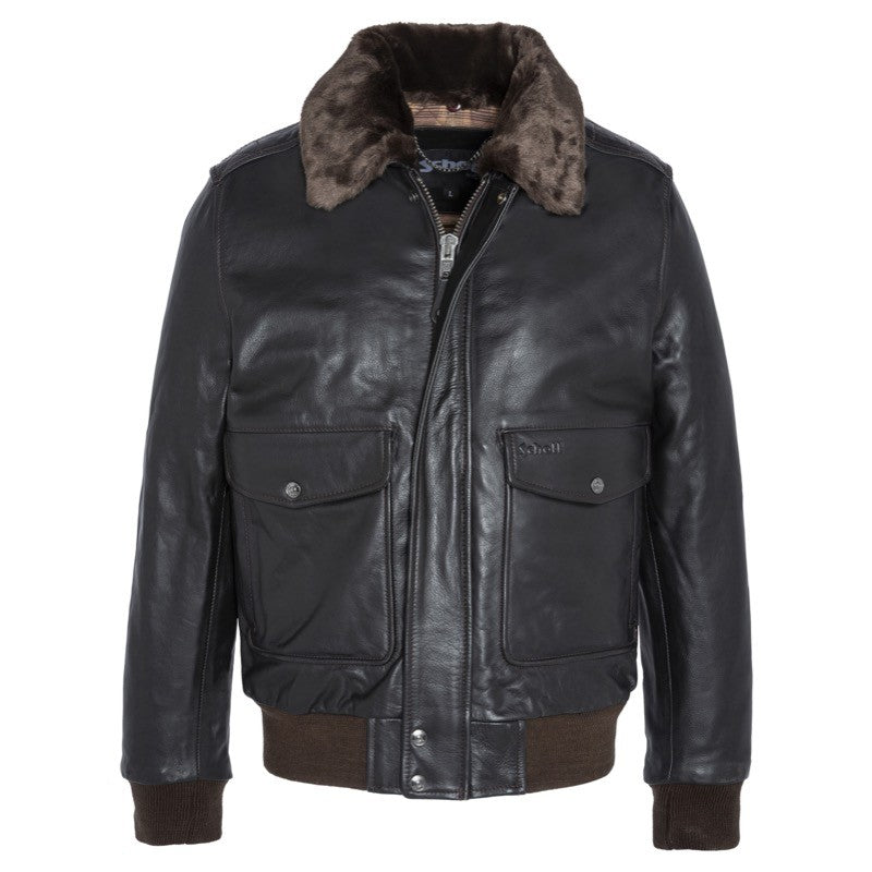 LC5331X Leather Jacket Schott NYC AW25 - Brown