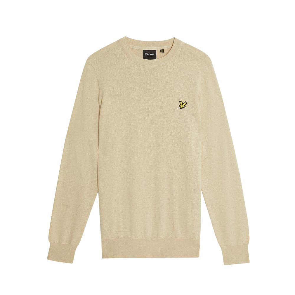 Cotton Merino Crew Neck Jumper Lyle & Scott AW25 - Grey Taupe