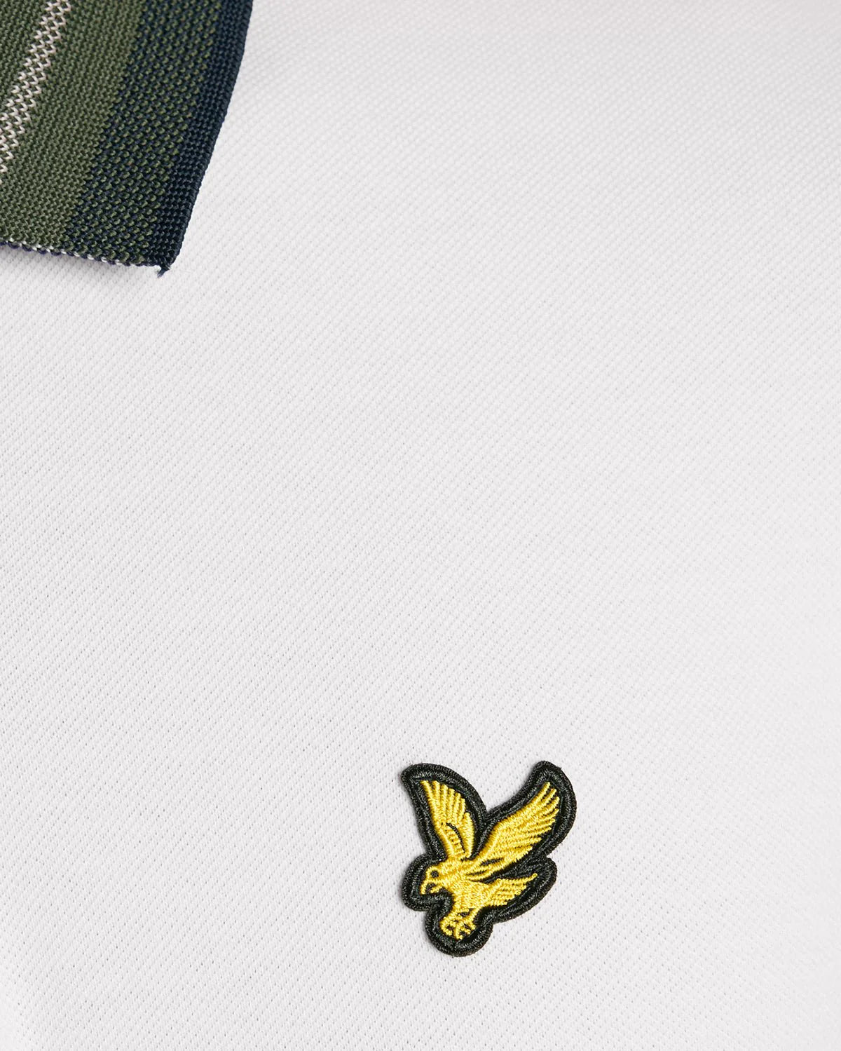 Tartan Collar Polo Shirt Lyle & Scott - White