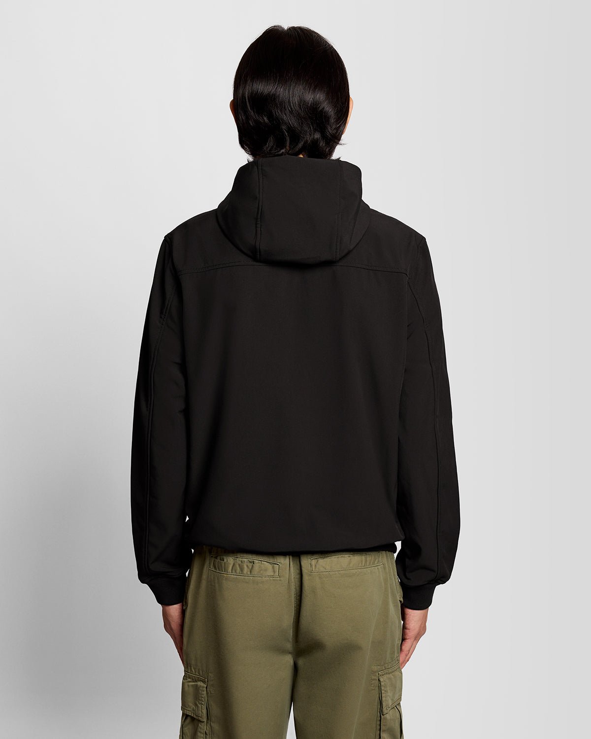 Lyle & Scott – Fleece Back Softshell Jacket – Jet Black