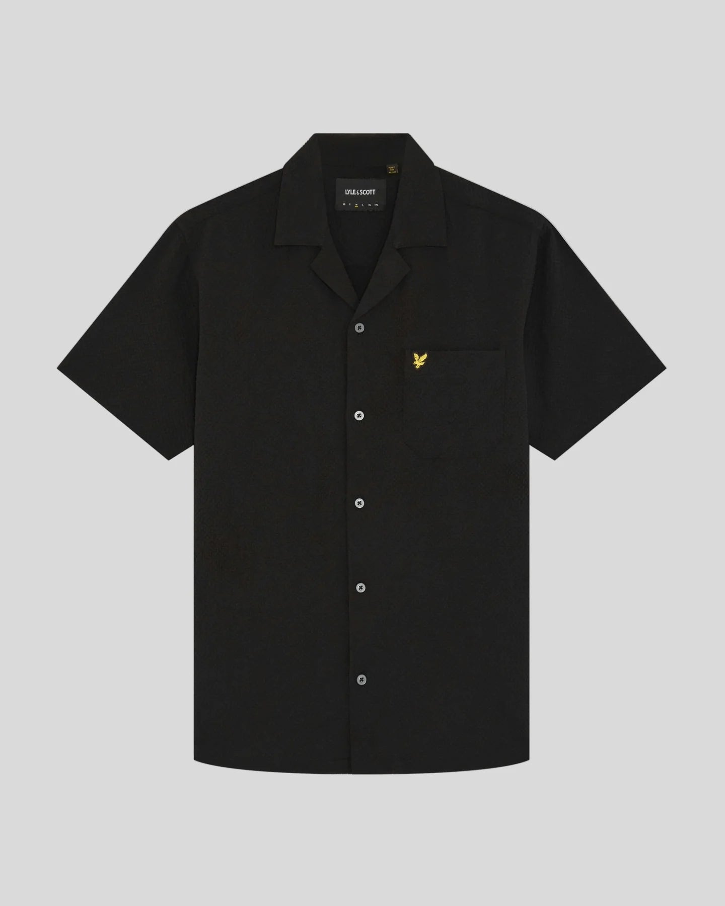 Textured Resort Shirt Lyle & Scott - Jet Black
