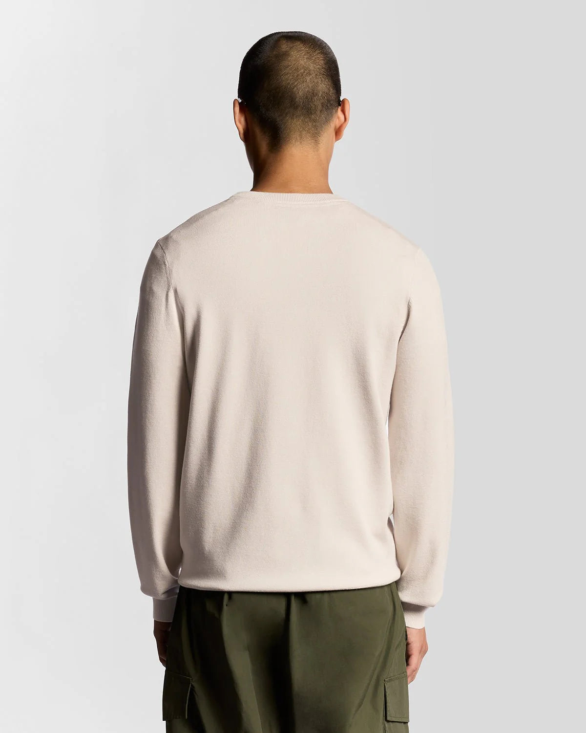 Mesh Logo Crew Neck Jumper Lyle & Scott AW25 - Putty