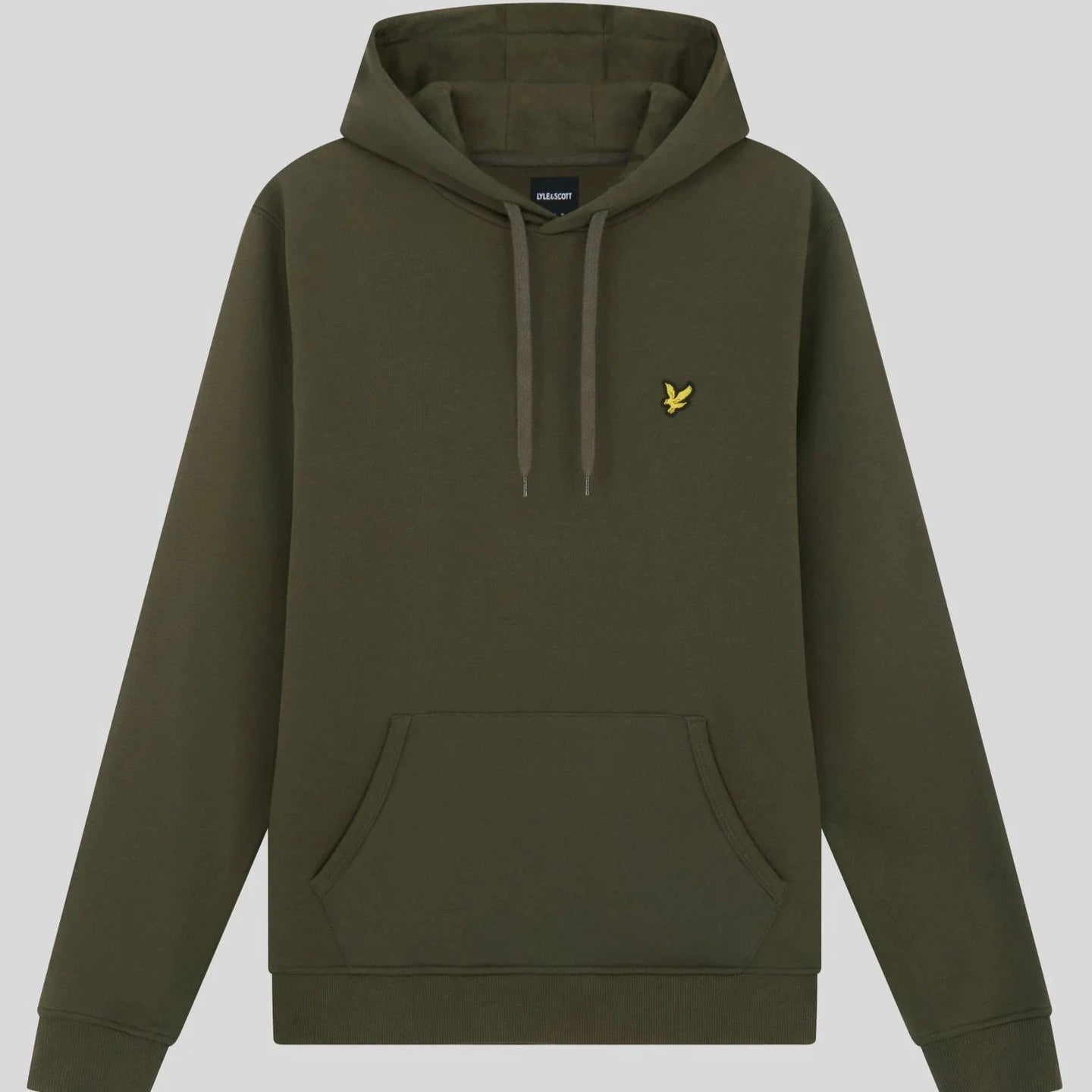 Brushed Back Hoodie Sweatshirt Lyle & Scott - Olive