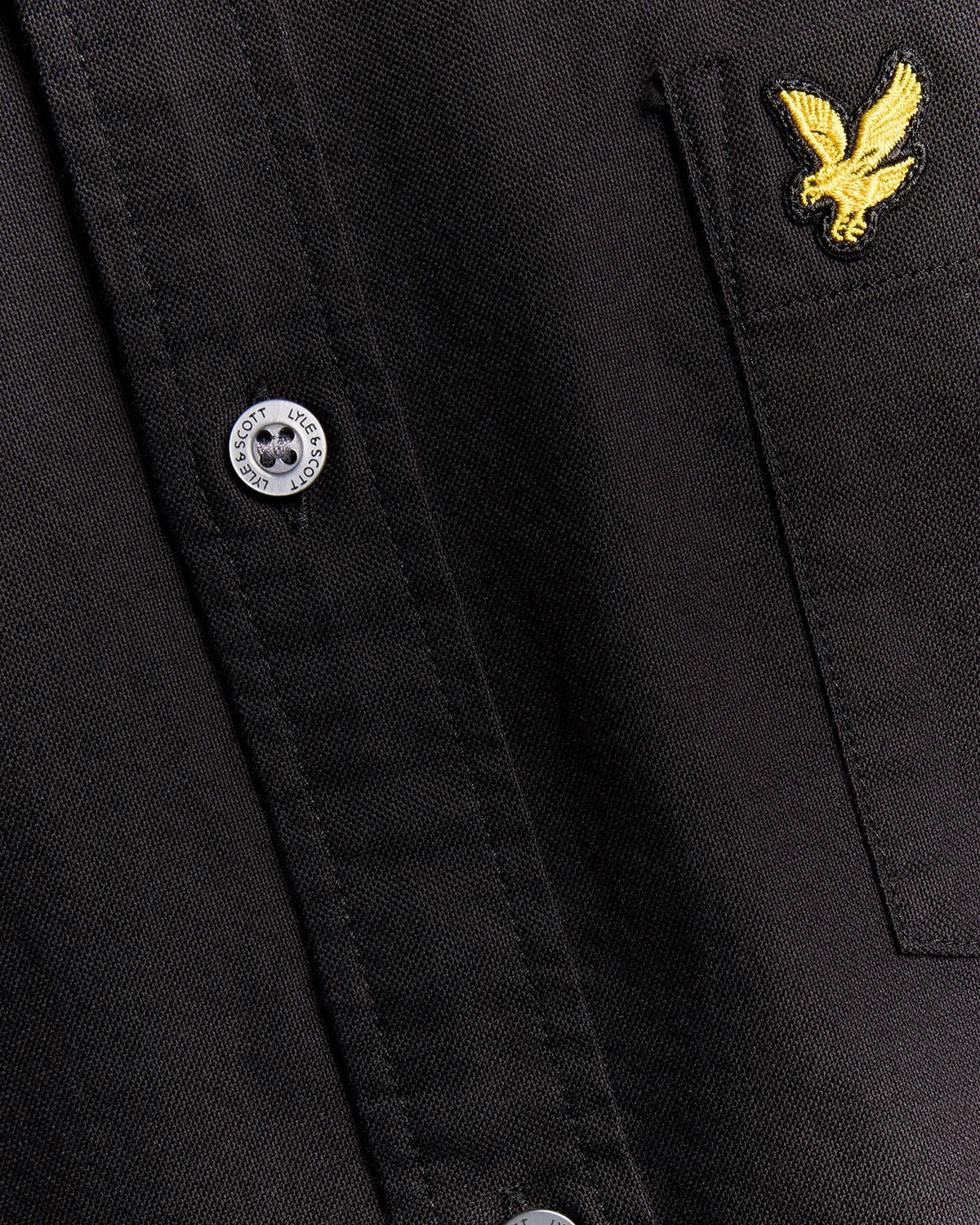 Plain Oxford Shirt Lyle & Scott AW25 - Jet Black