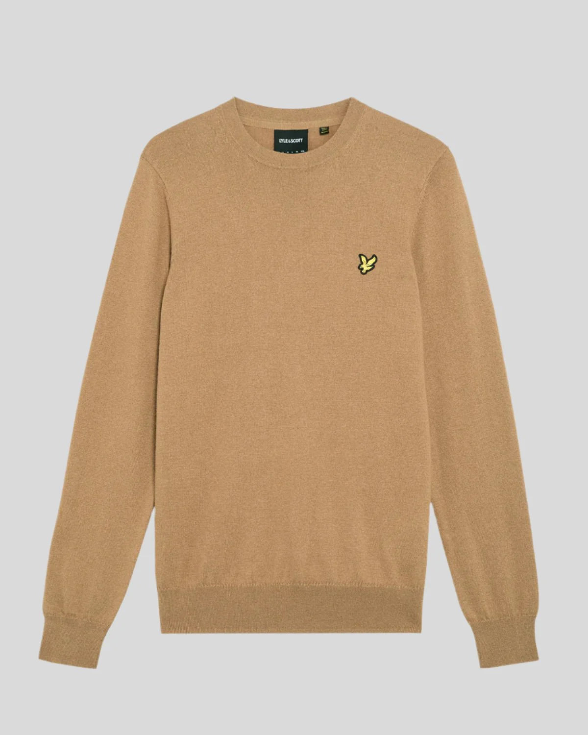 Cotton Merino Crew Neck Jumper Lyle & Scott AW25 - Tigers Eye