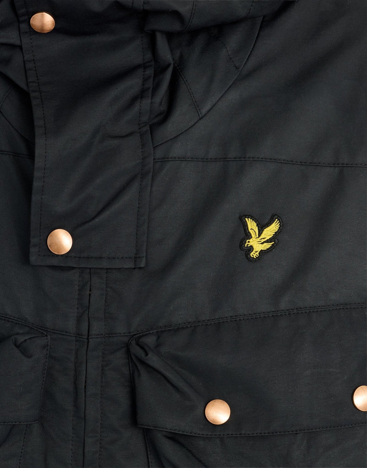 Lyle & Scott – Waxed Guard Parka – Jet Black