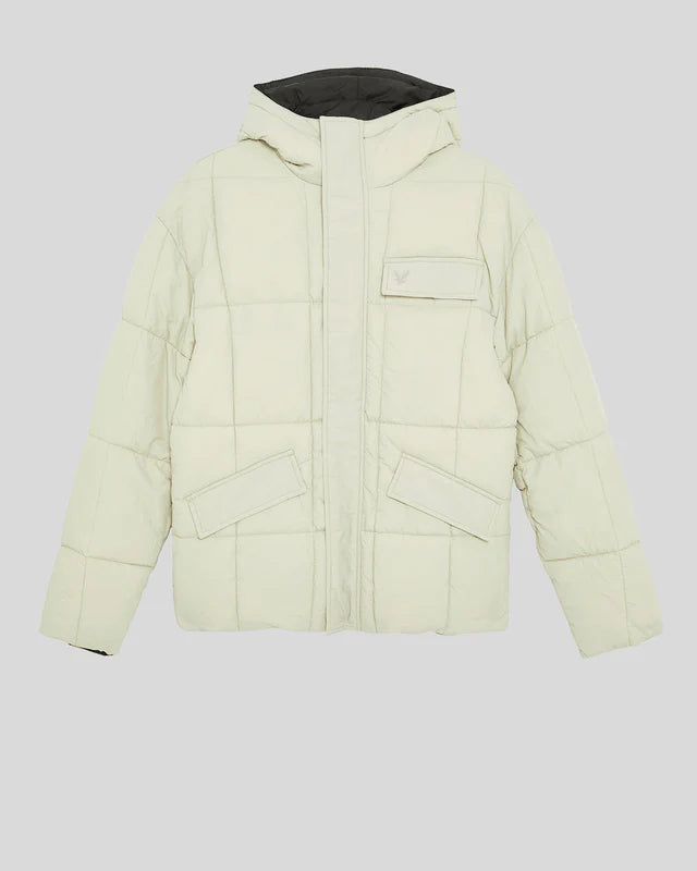 Reversible Wadded Insulated Jacket Lyle & Scott AW25 - Jet Black/ Grey Taupe