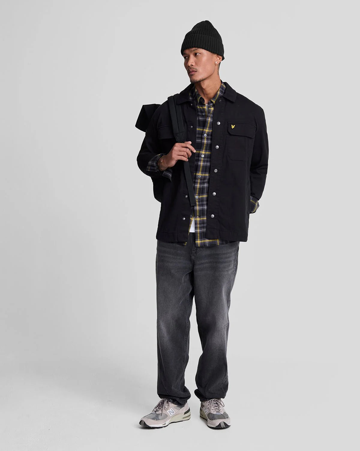 Check Flannel Shirt Lyle & Scott - Jet Black