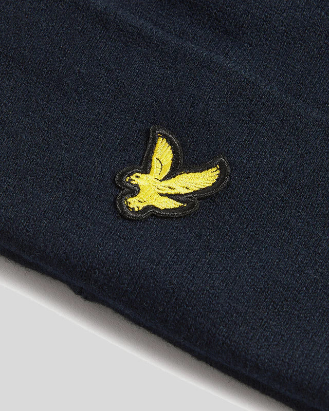 Cotton Merino Beanie Lyle & Scott AW25 - Dark Navy