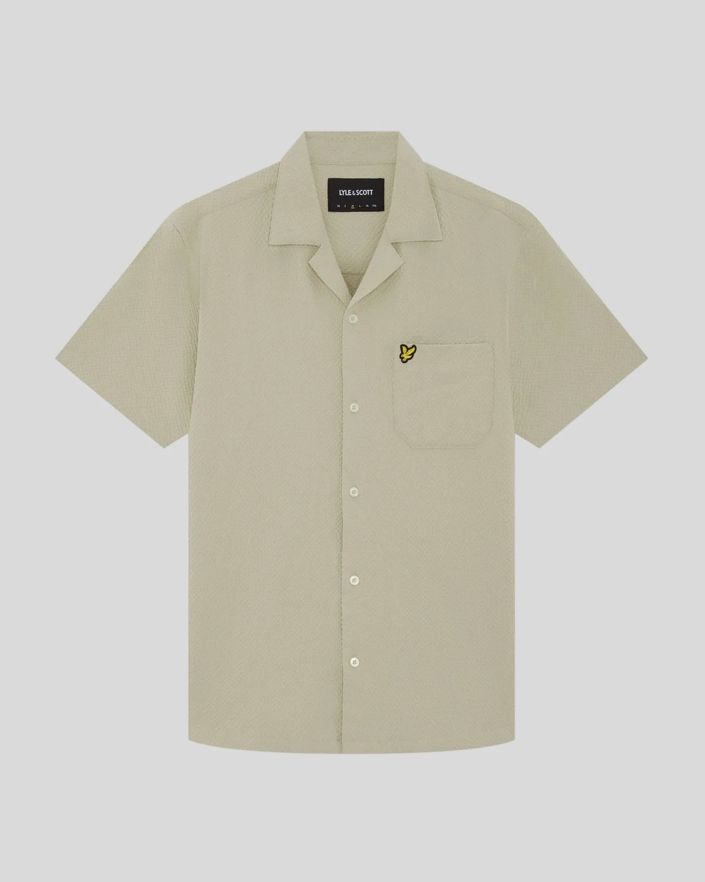 Textured Resort Shirt Lyle & Scott - Savona Clay