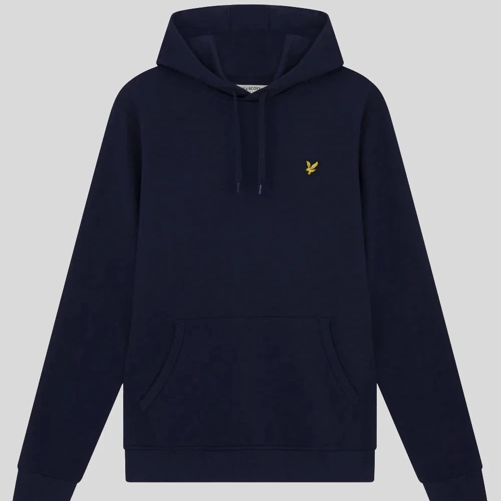 Brushed Back Hoodie Sweatshirt Lyle & Scott - Dark Navy