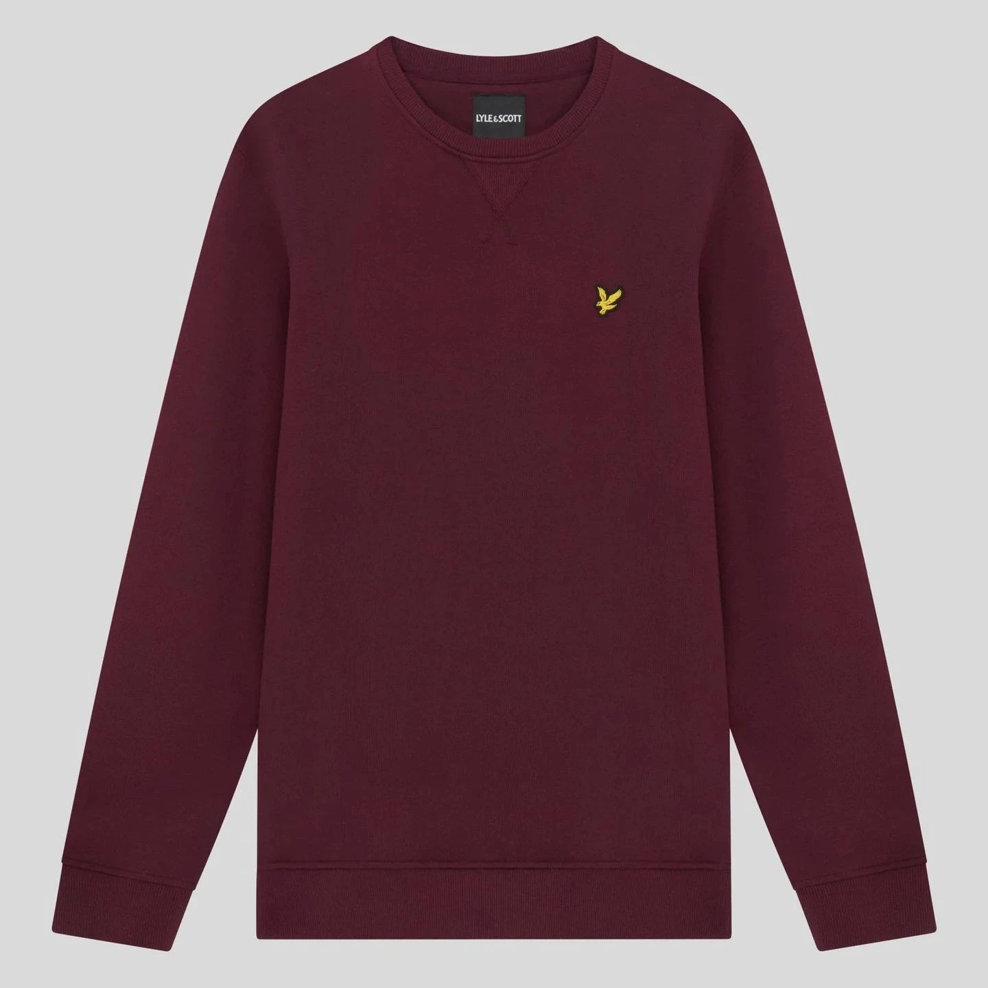 Brushed Back Crew Neck Sweatshirt Lyle & Scott - Burgundy