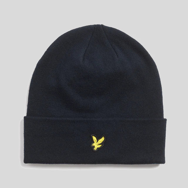 Cotton Merino Beanie Lyle & Scott AW25 - Dark Navy