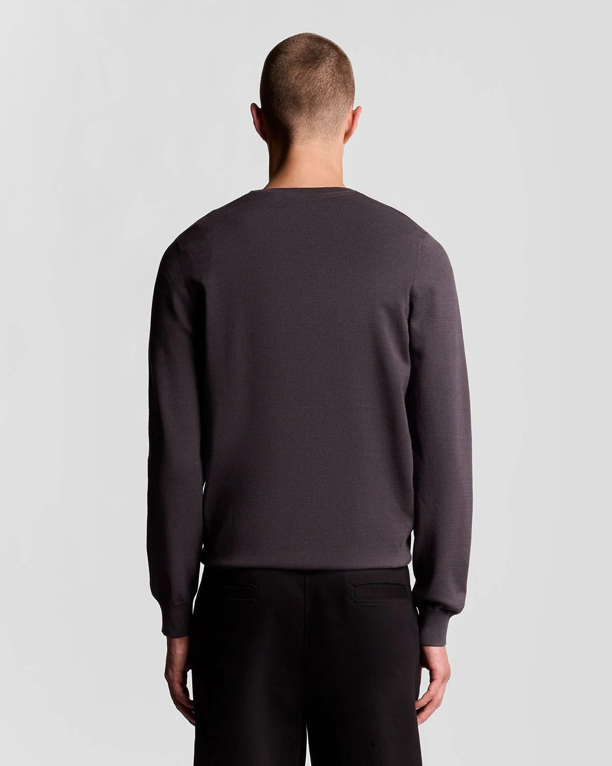 Mesh Logo Crew Neck Jumper Lyle & Scott AW25 - Shadow