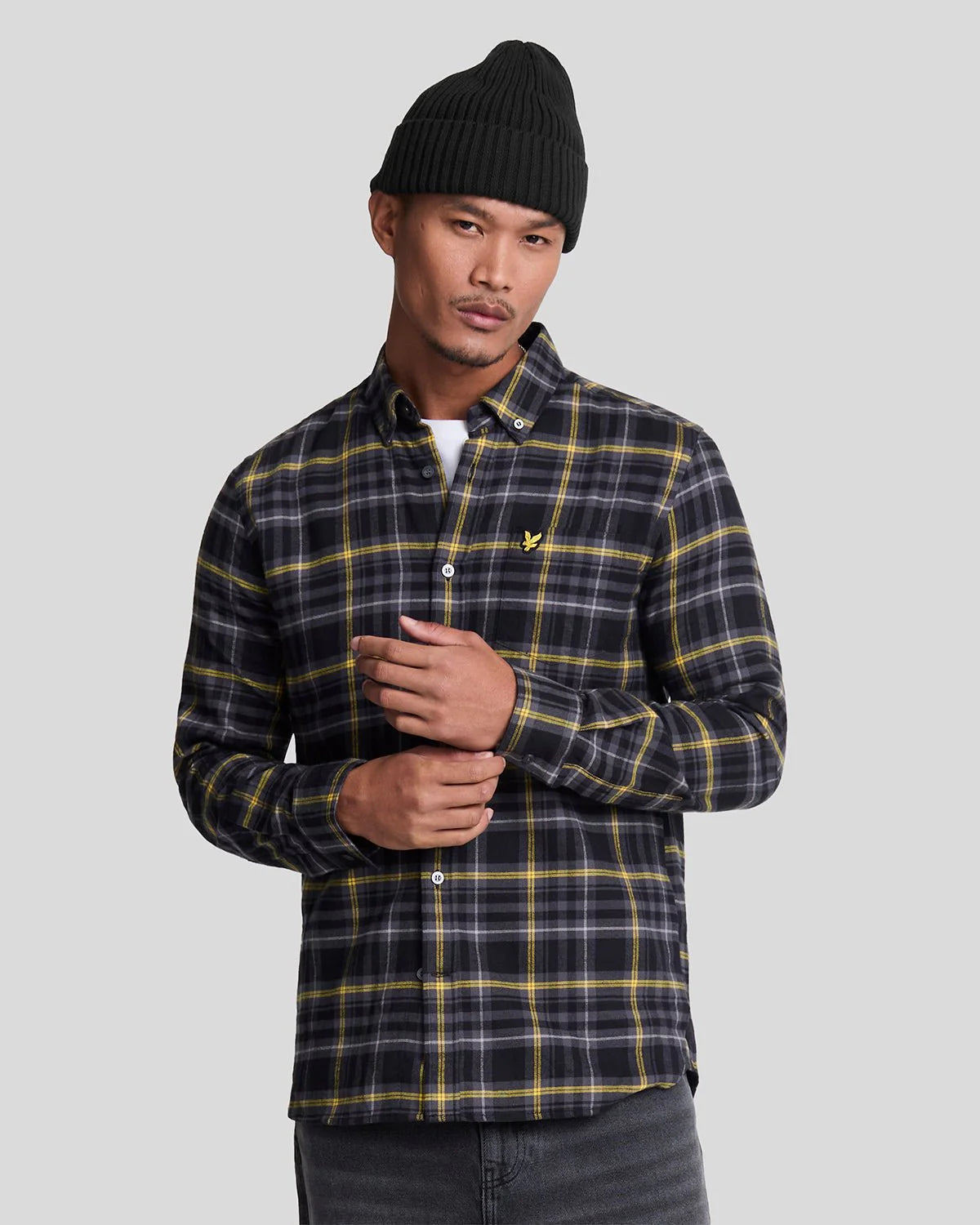 Check Flannel Shirt Lyle & Scott - Jet Black