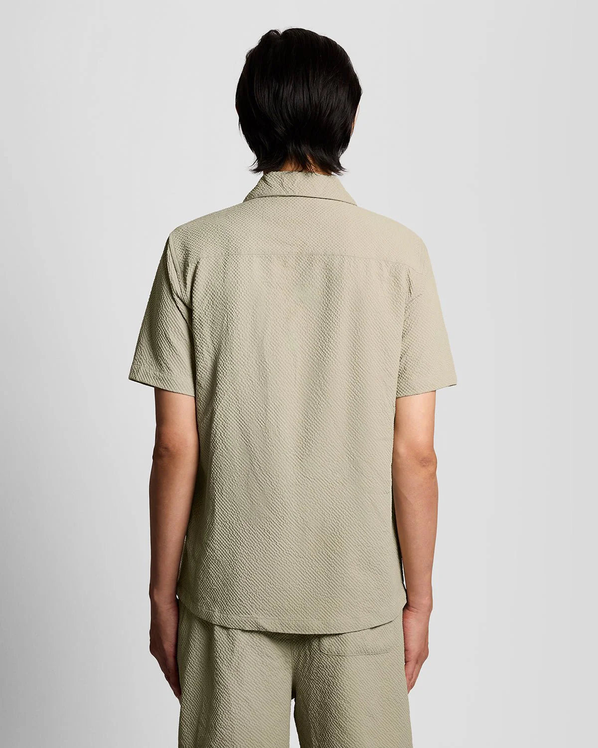 Textured Resort Shirt Lyle & Scott - Savona Clay