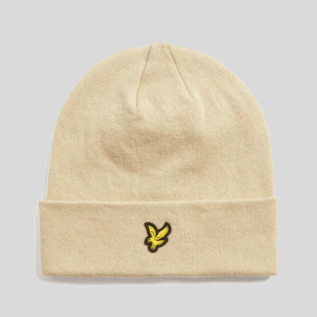 Cotton Merino Beanie Lyle & Scott AW25 - Grey Taupe