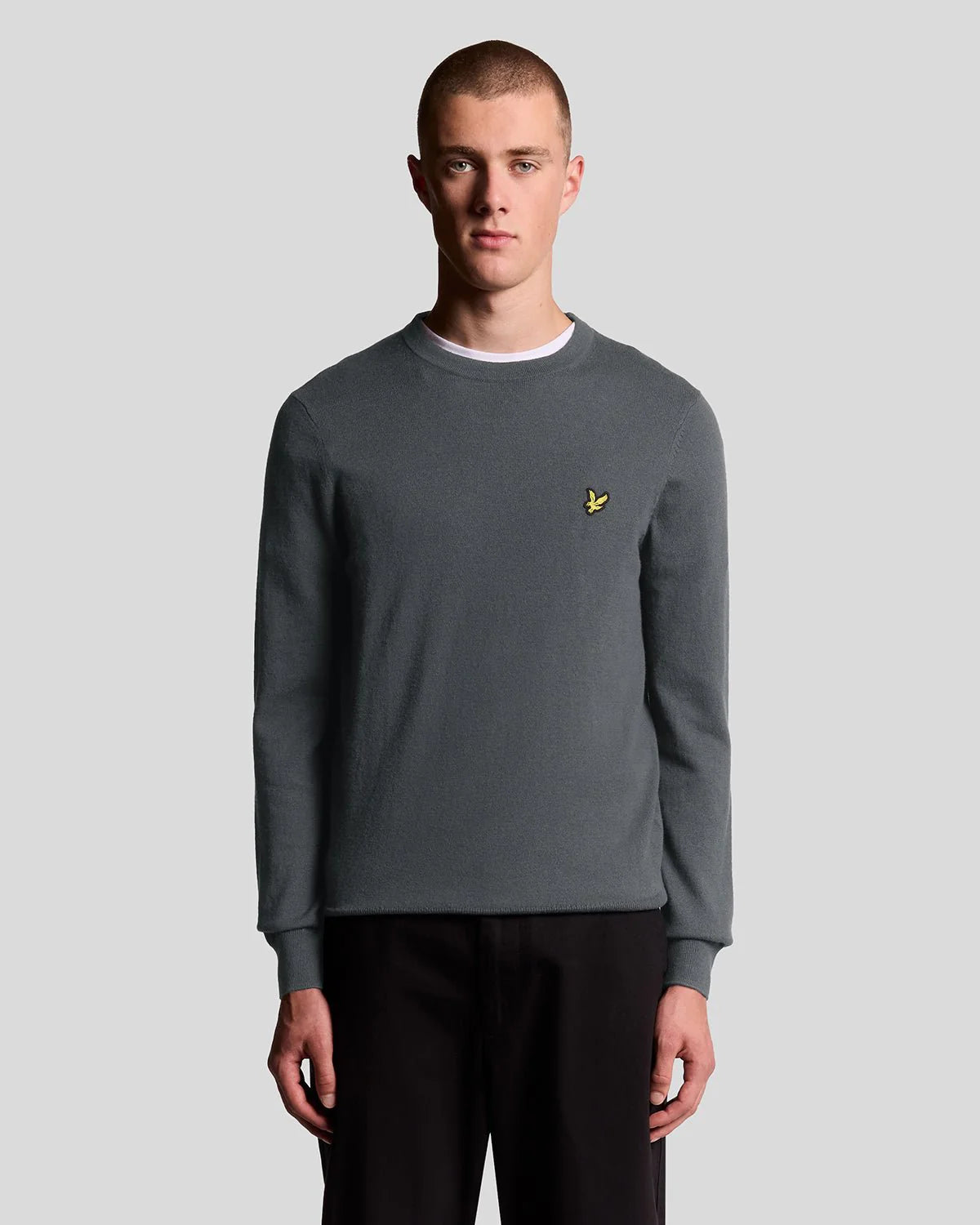 Cotton Merino Crew Neck Jumper Lyle & Scott AW25 - Shadow