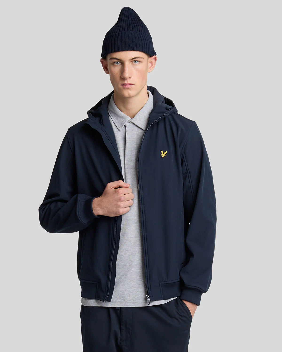 Fleece Back Softshell Jacket Lyle & Scott AW25 - Dark Navy